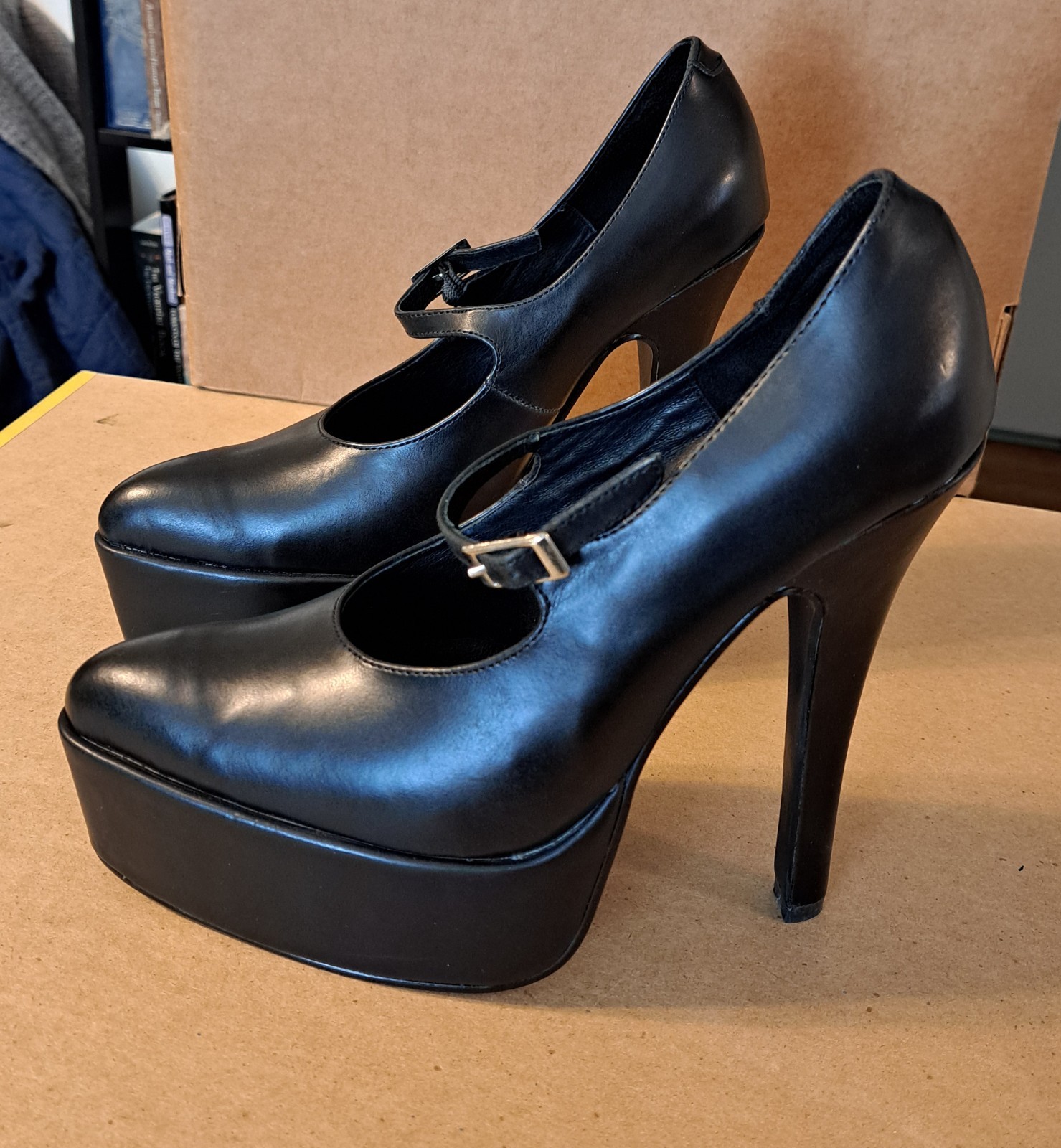 DEMONIA EXTREME -REVENGE 08- Size 9 Mary Jane Pump High Heels Platform Black PU
