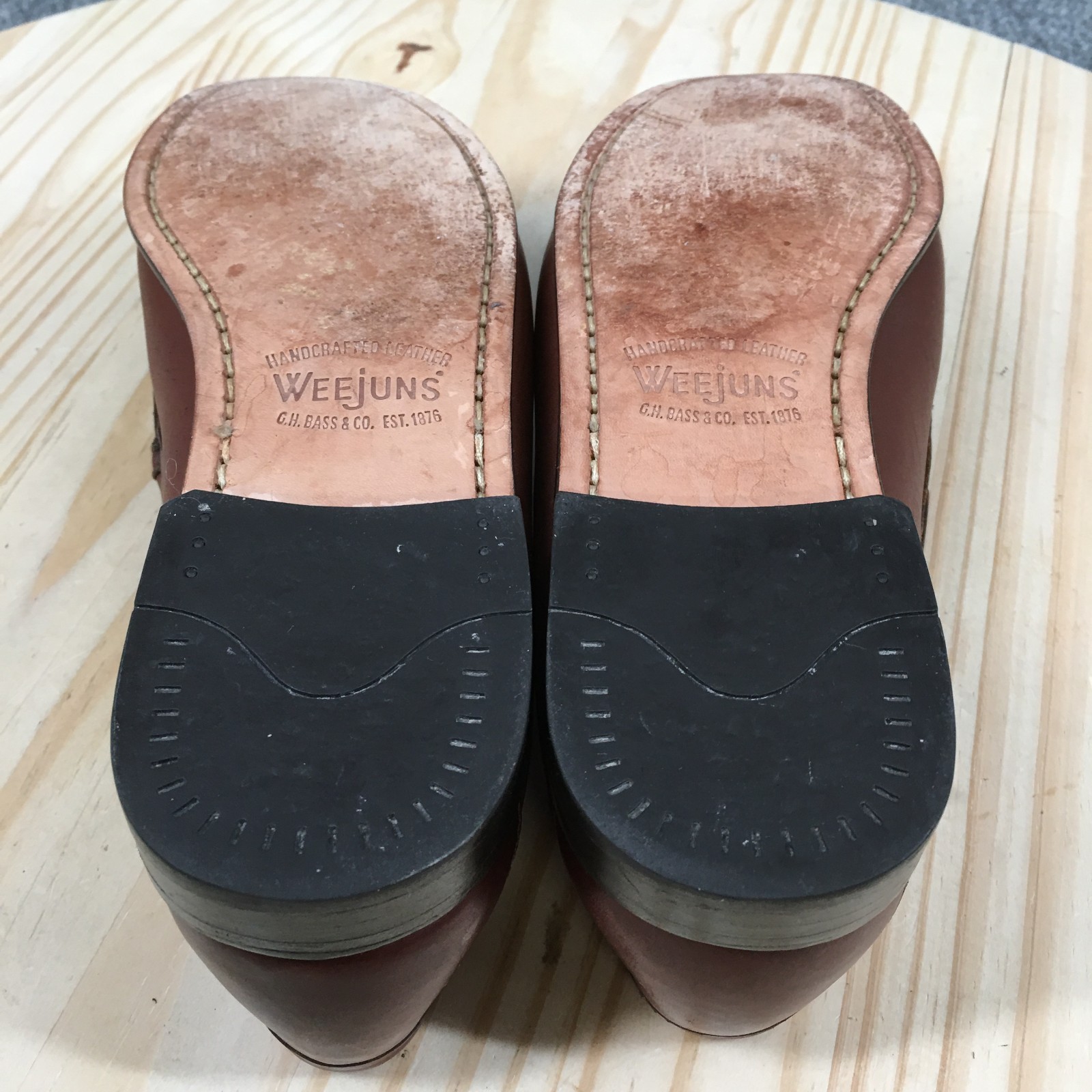 GH Bass Weejuns Jaclyn Shoes Womens 8 Wide Loafers Kiltie Tasseled Casual Brown
