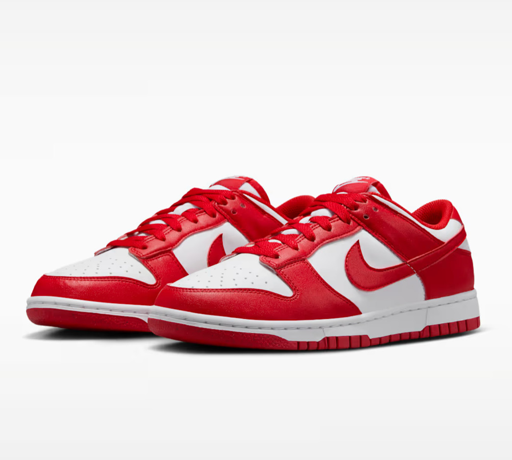 Nike Dunk Low Next Nature WHITE / UNIVERSITY RED Women’s Shoes