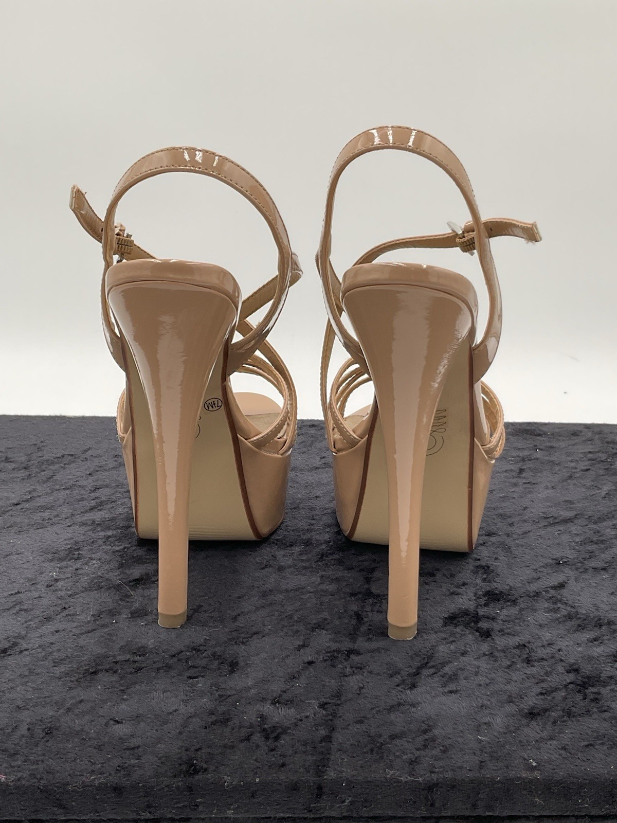 Chinese Laundry Teaser Nude Patent Platform Stiletto Heels Women’s 7.5 EU 38