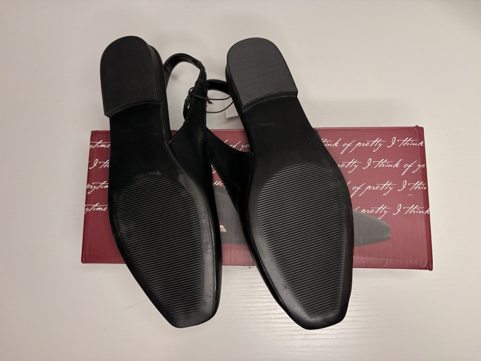 NIB! Kensie Felice Slingback Women’s Black Flats Casual Dress Shoes Size 11