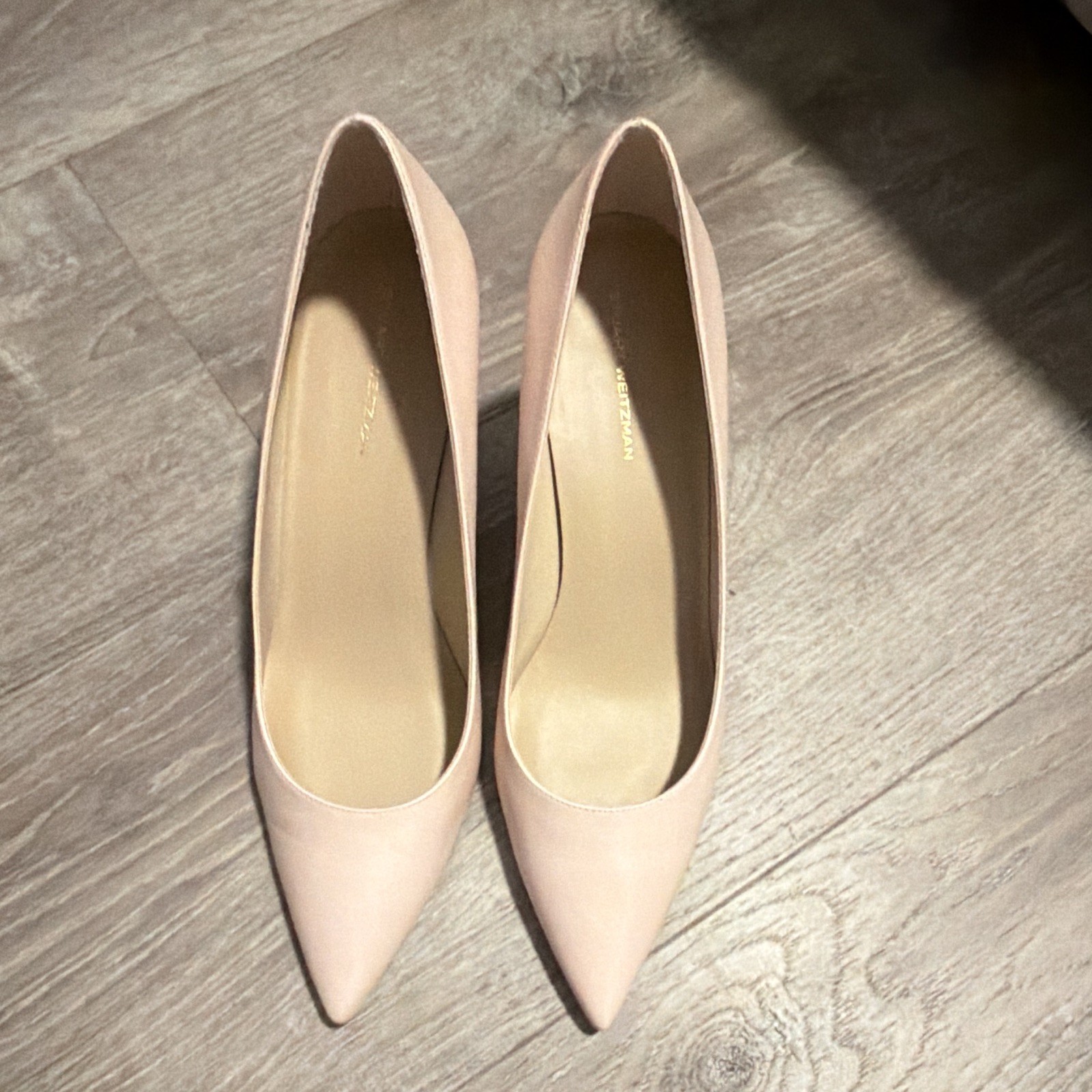 Stuart Weitzman Pink Leather Pointed Toe Stiletto Pump Heels Women’s 7.5
