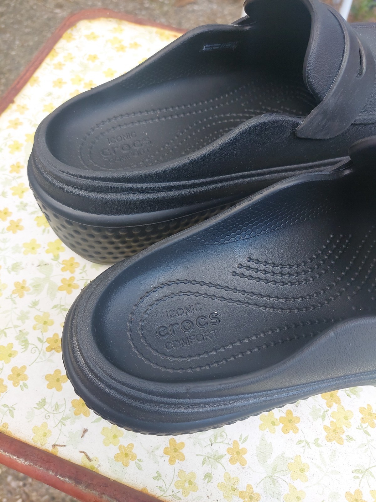 Crocs Stomp Platform Penny Loafer Chunky Clog Shoe Men 6 Women 8 Retro Look