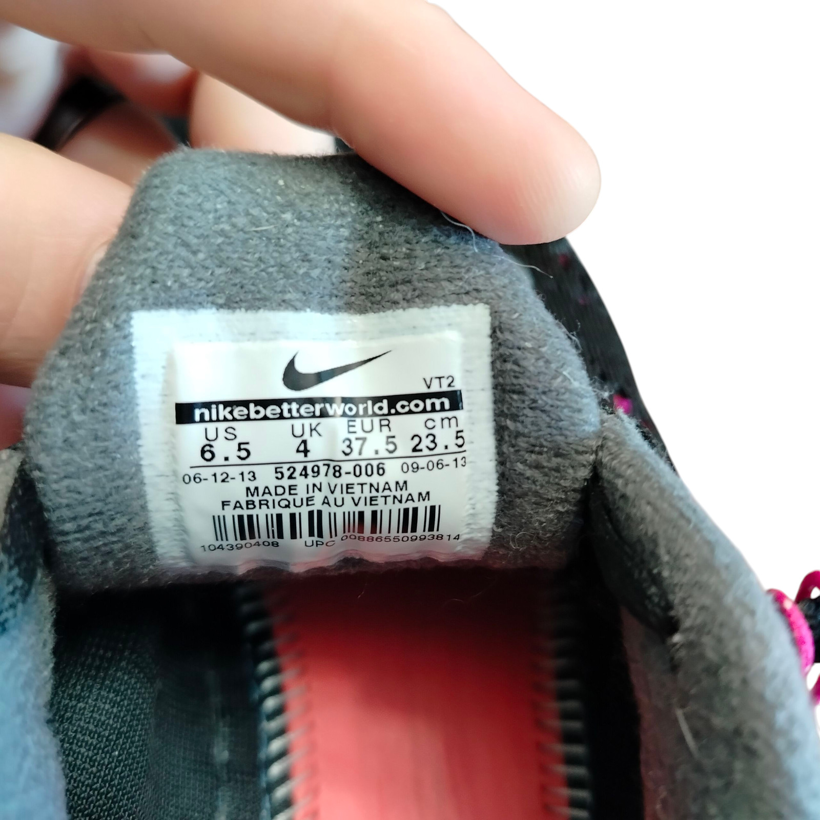 Nike Shoes Womens Size 6.5 Gray Pink LunarGlide 5 Running Lunarlon 524978-006