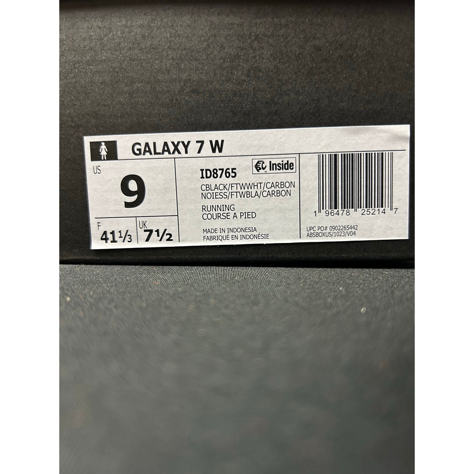 adidas Galaxy 7 Women’s Core Black / $60 Retail!! / Size 9 / Brand New!