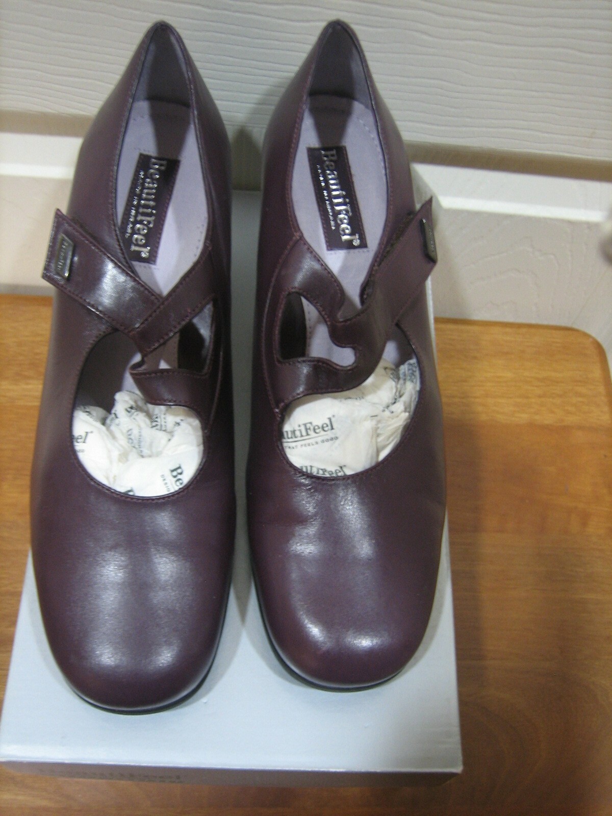BEAUTIFEEL KATHERINA BURGUNDY LEATHER SHOE SIZE 39 M NEW WITH BOX