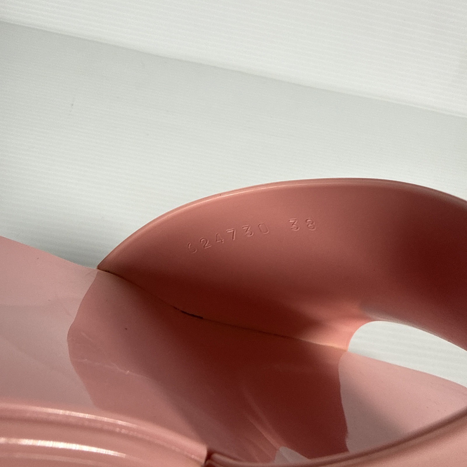 GUCCI PINK RUBBER SLIDES- 7 1/2-8 sandals