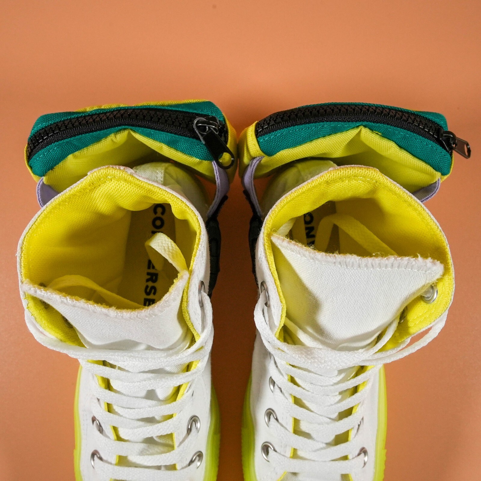 Converse Women’s Chuck Taylor 6 All Star High ‘Buckle Up – White Volt’ Size 6 US