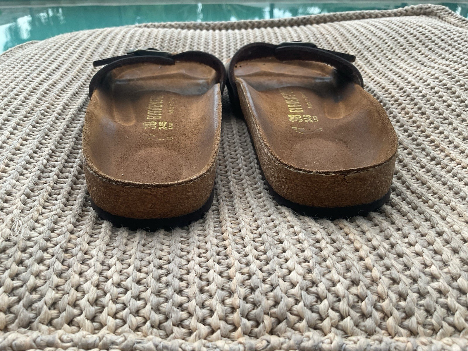 BIRKENSTOCK Wmn MADRID Single Strap Slide SANDALS Orig Buckle Aged Brown-38 (7)