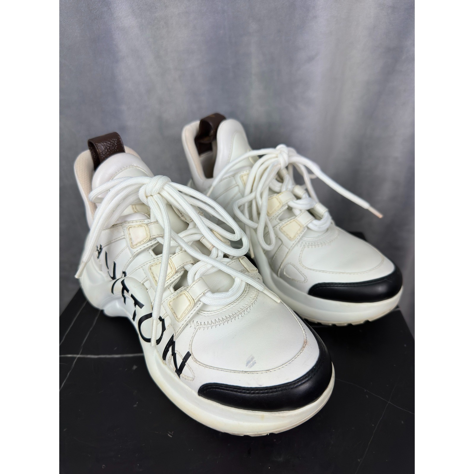 Louis Vuitton Archlight Sneaker White Black 35 Luxury Chunky Graphic Trainer