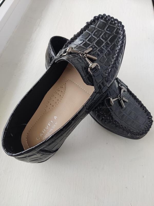 Women Carvela loafers black synthetic leather 36.5