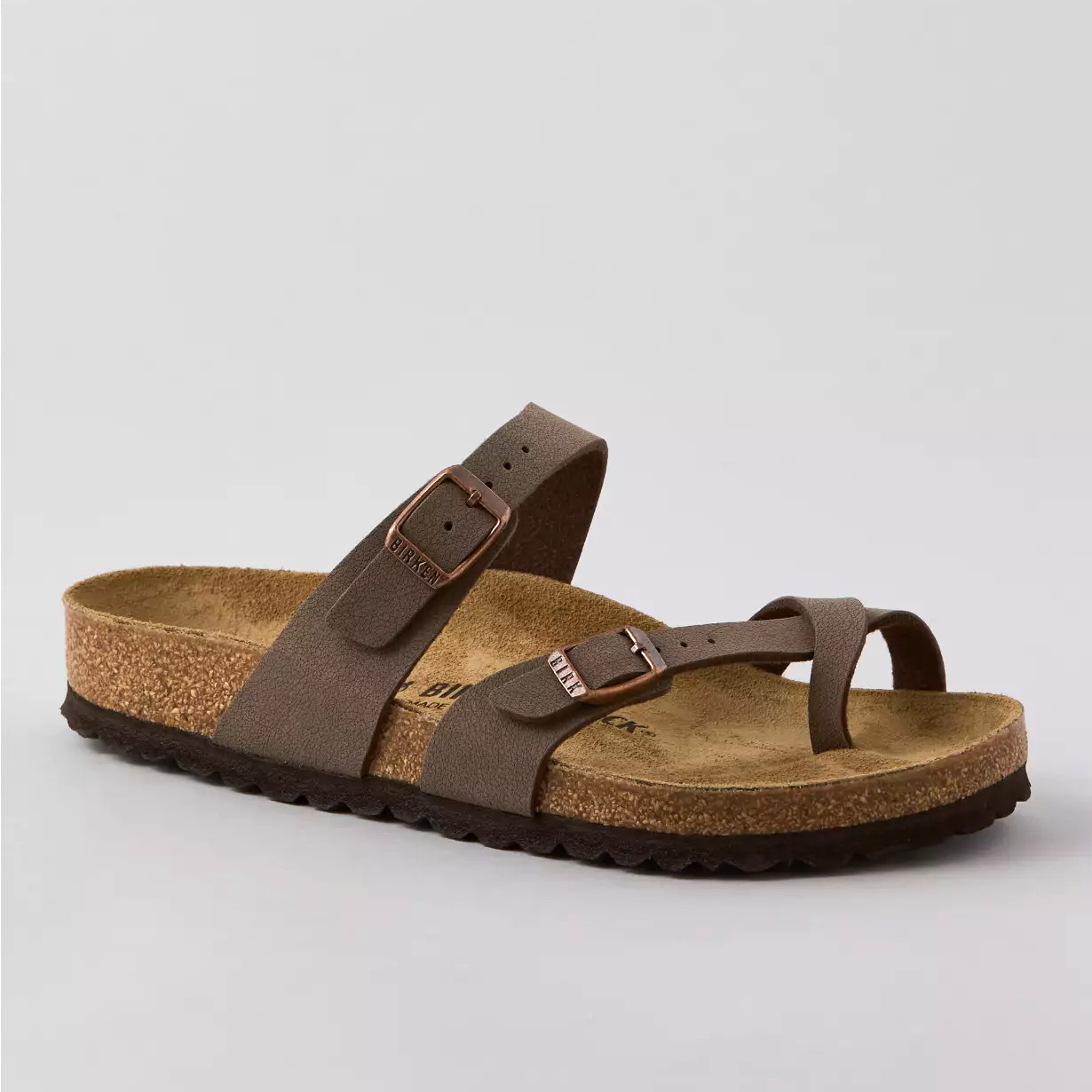 Birkenstock Mayari Mocha Birkibuc Women’s Regular Toe Loop Sandals