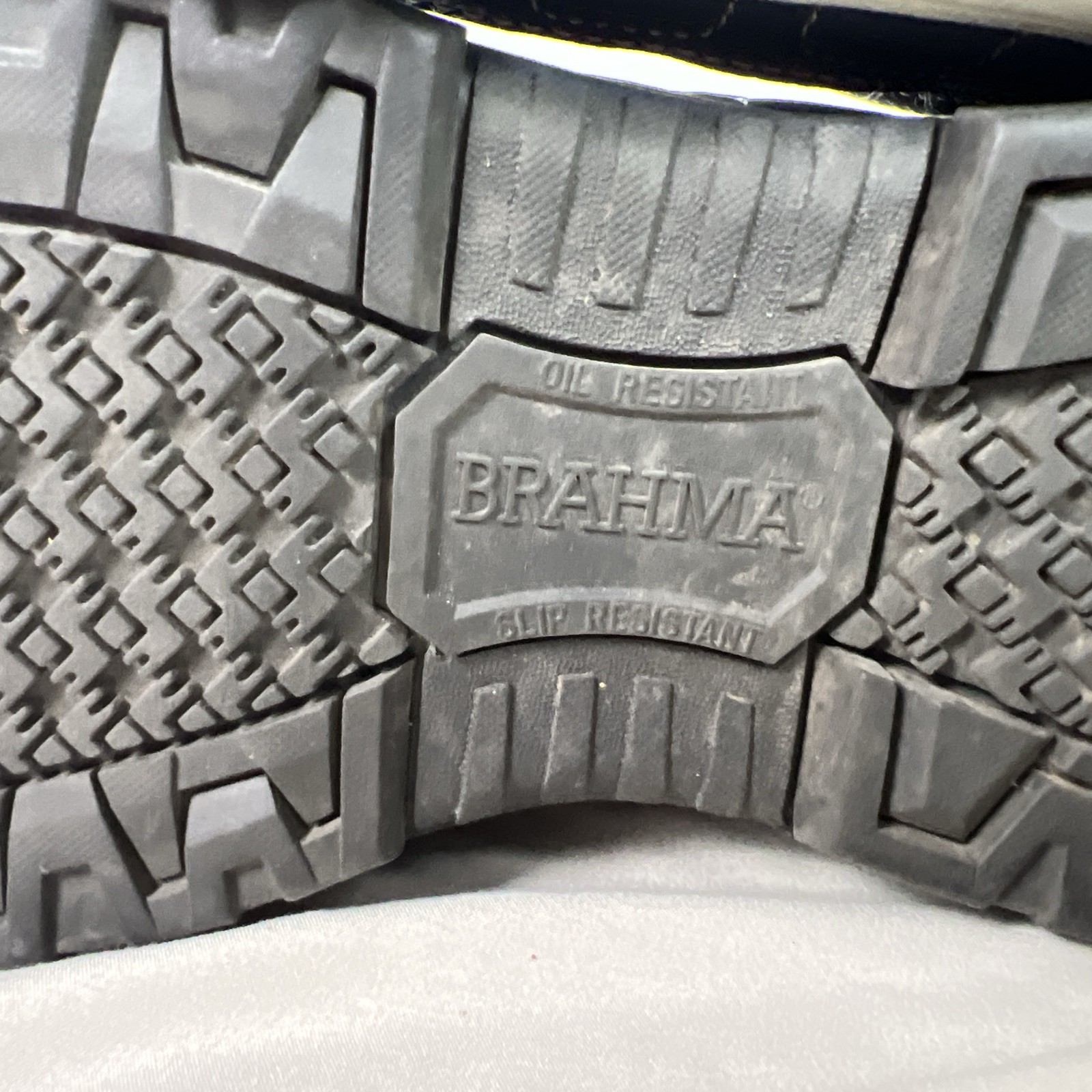 Brahma Shoes Womens 10 Steel Toe Slip Oil Resistant Work Workwear Gray Blue Good