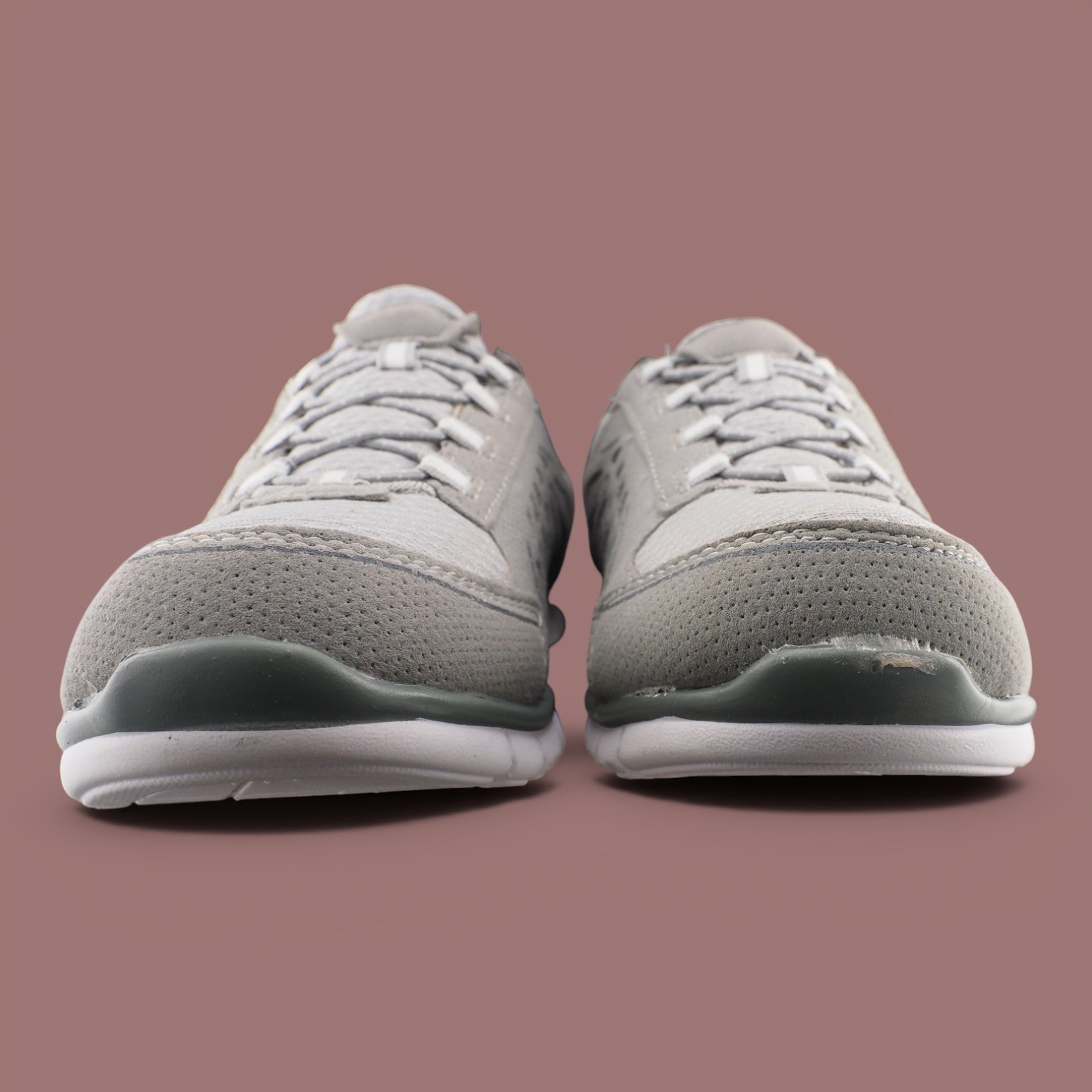 Danskin Now Womens Memory Foam Walking Shoes Gray Athletic Sneakers Size 6