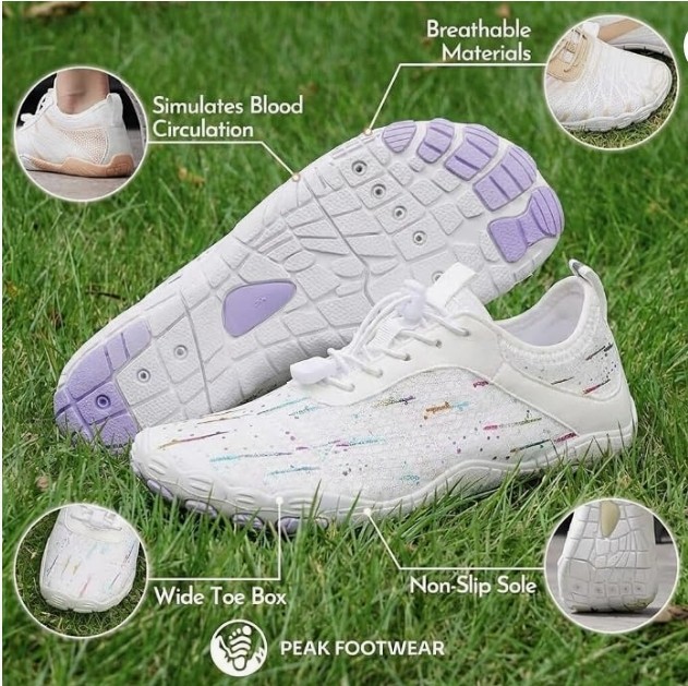 Nova Splash Wide-Toe Barefoot Shoes (Unisex) Size 38 Women 7.5 Men 5.5