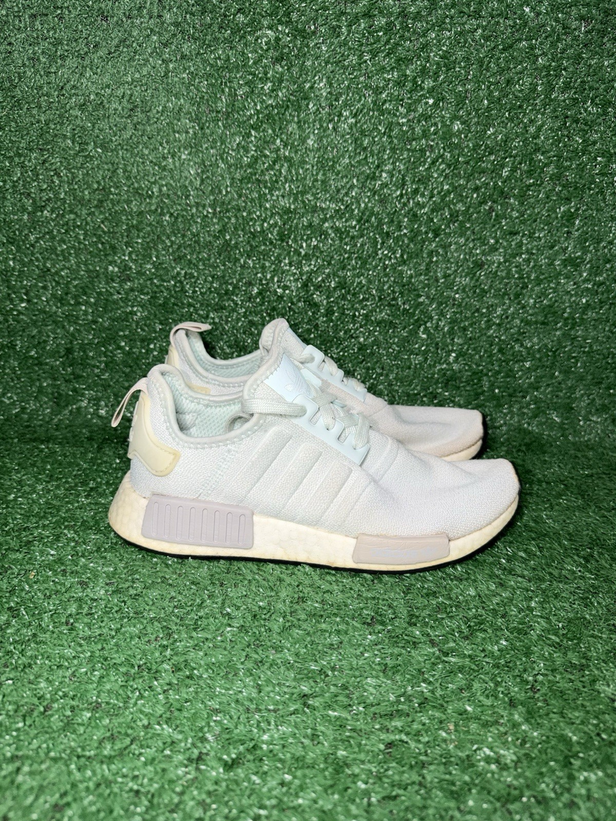 Adidas NMD R1 Womens Size 7.5 Blue White Running Shoes Athletic Comfort Sneakers
