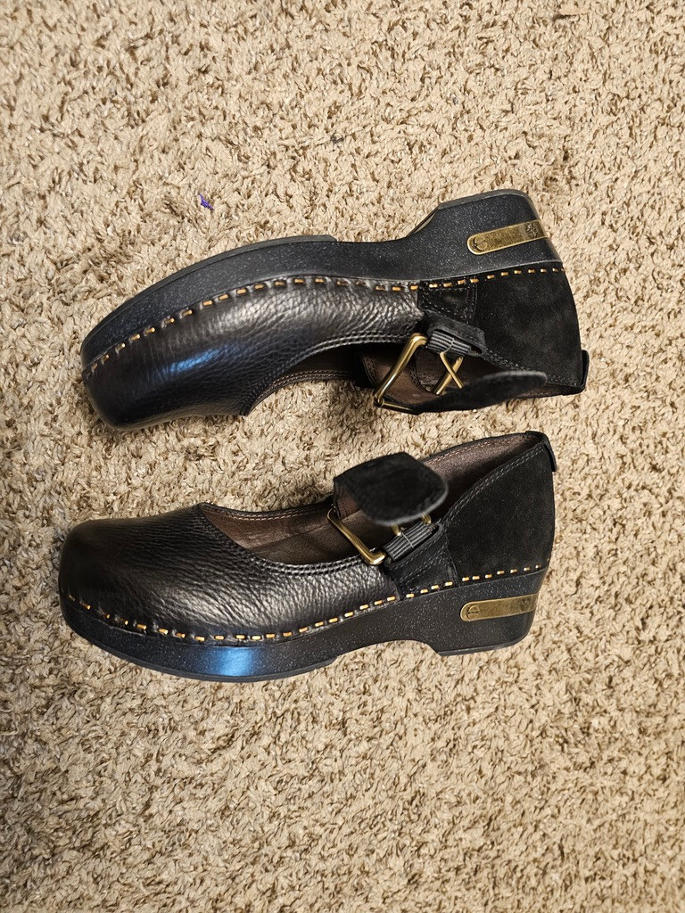 BLACK Lucky Brand Wedge Mid (2-2.9 in) Heel Height Heels SIZE 8 WOMEN.