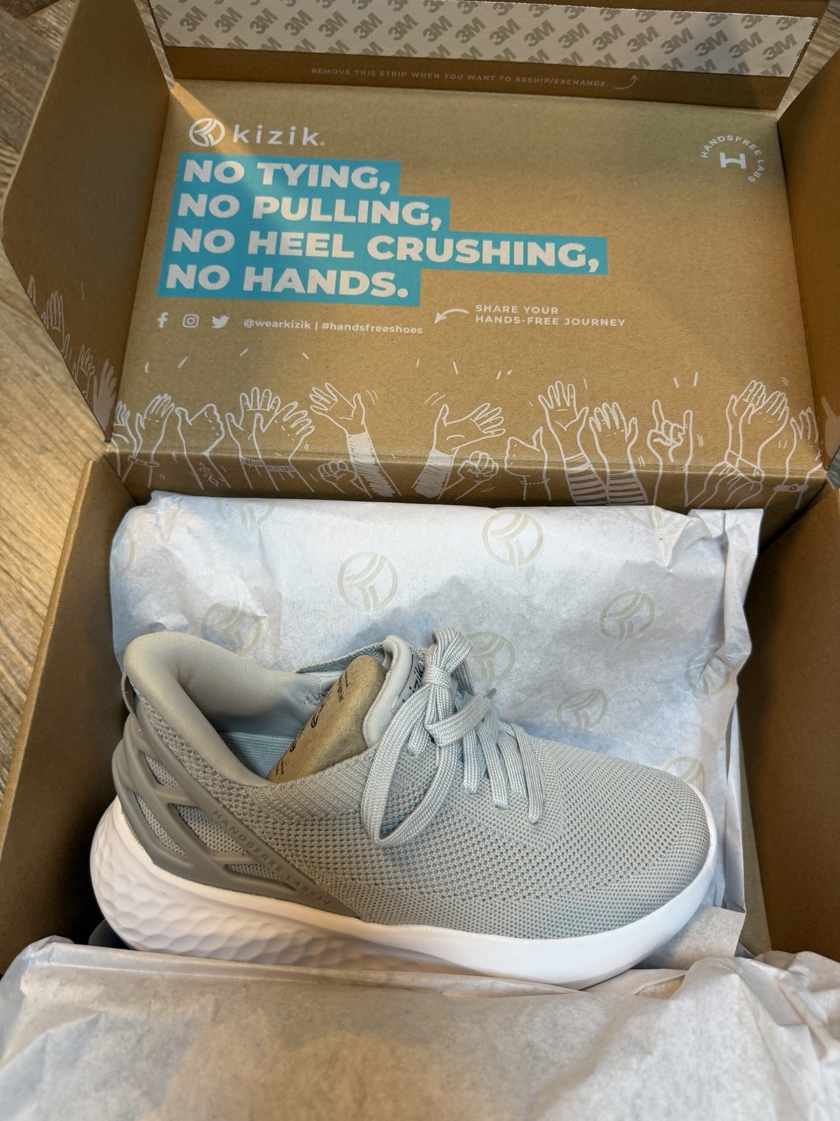 Kizik Athens Slate Grey Unisex Men’s 3.5 Women’s Size 5