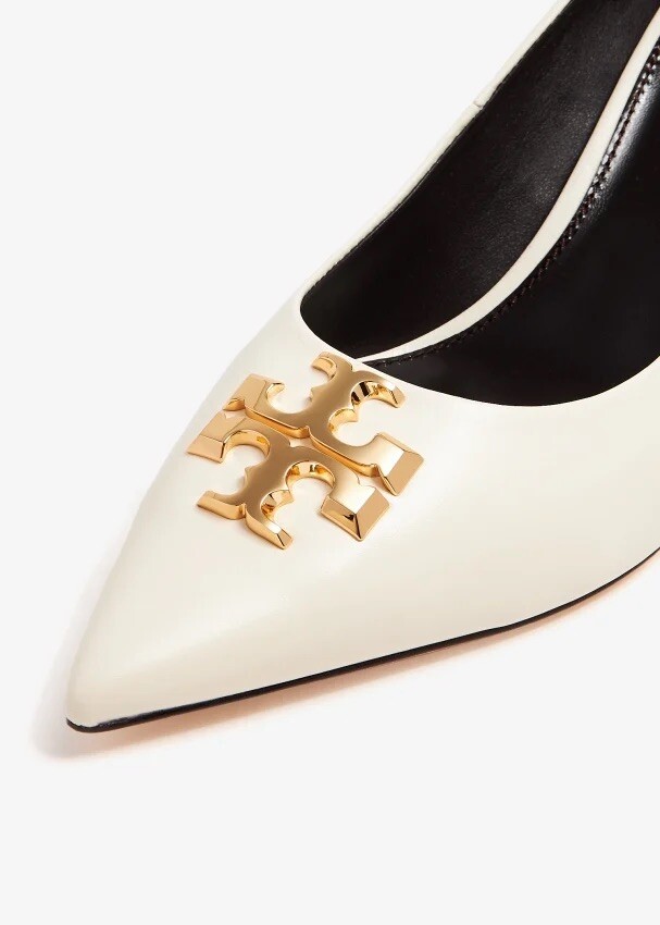 Tory Burch Eleanor Leather Slingback Kitten Heels Pumps Sz 9 $348