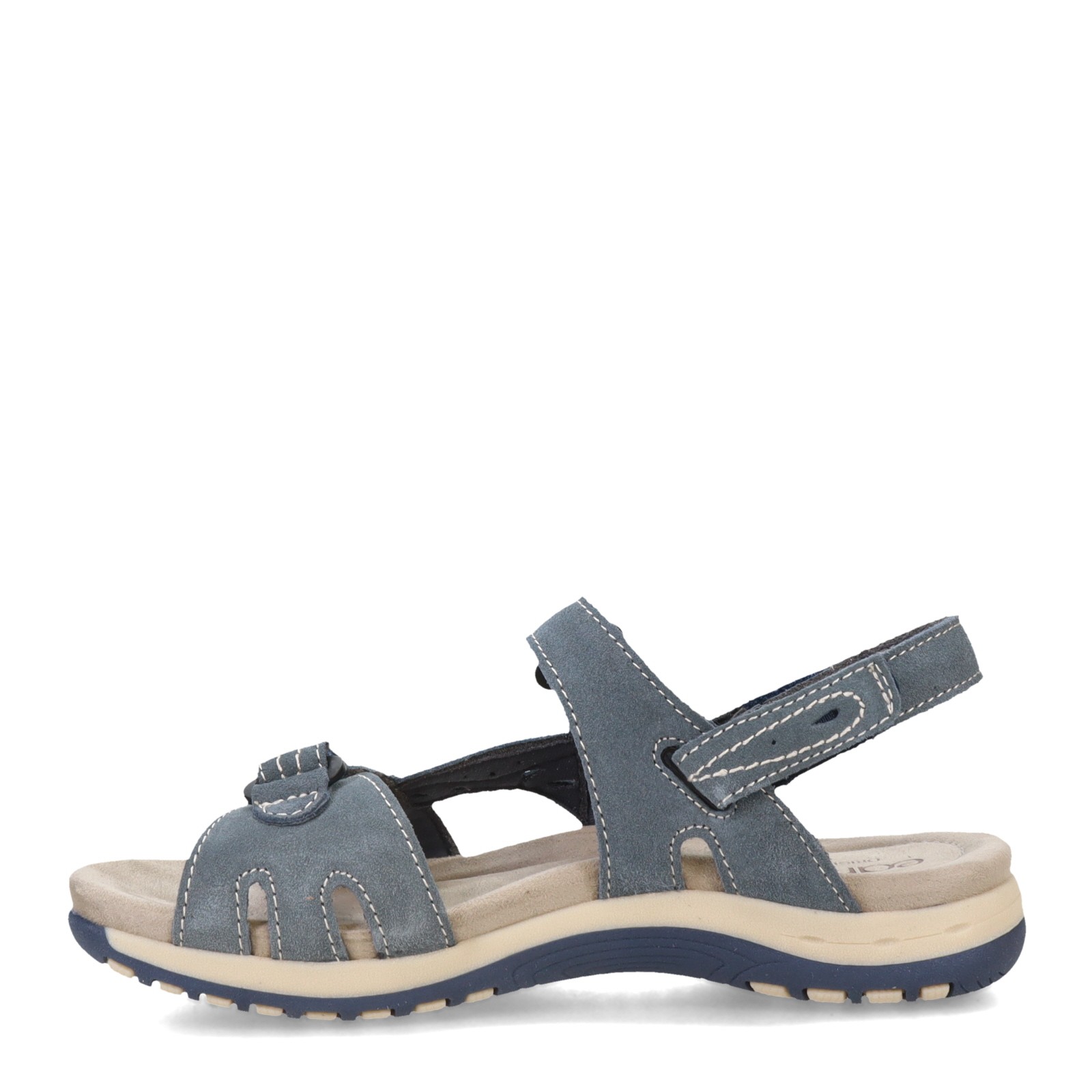 Women’s Earth Origins, Sophie Sandal SOPHIE-420 Medium Blue SUEDE