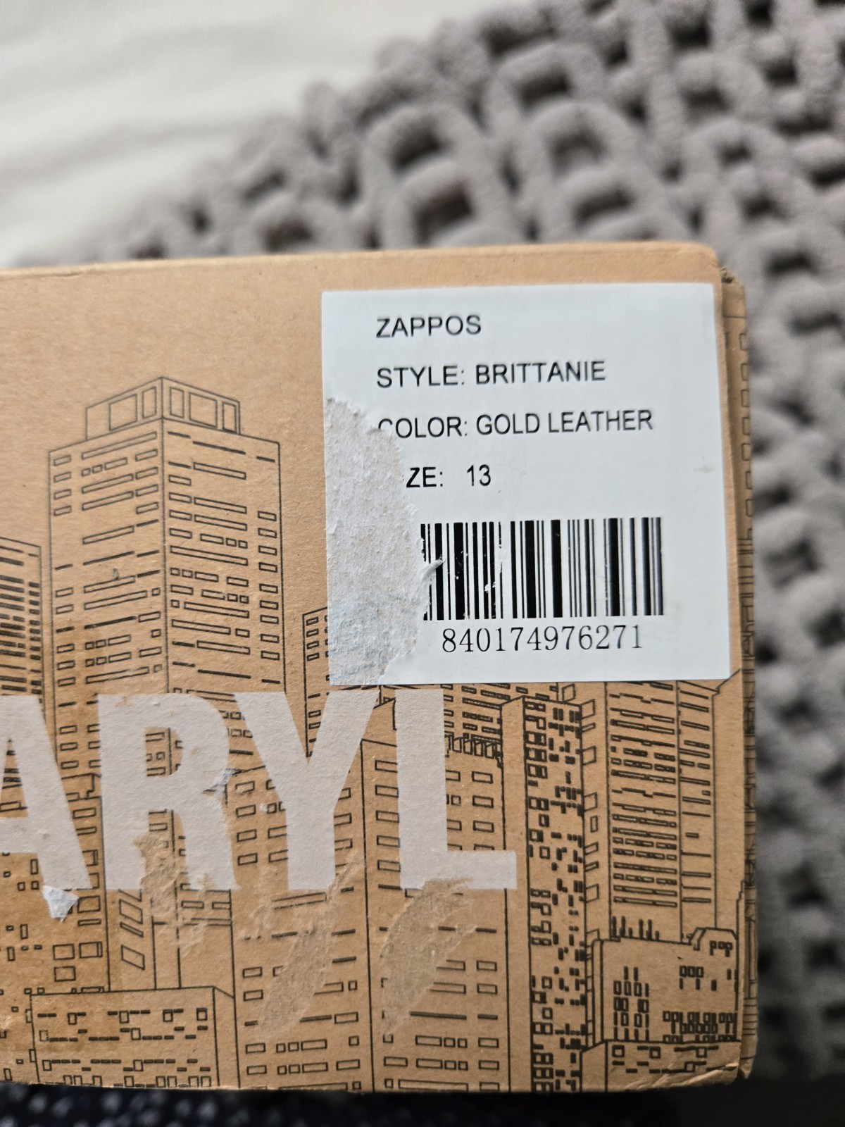 Faryl by Farylrobin Brittanie Womens Shoes Sz 13 M Gold Block Heel Square Toe