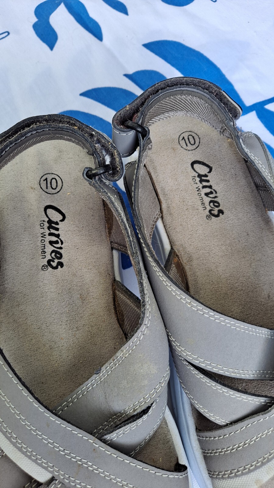 Curves for Women Shape Up Sandals Rockers Exercise Toning Shoes Women’s Size 10