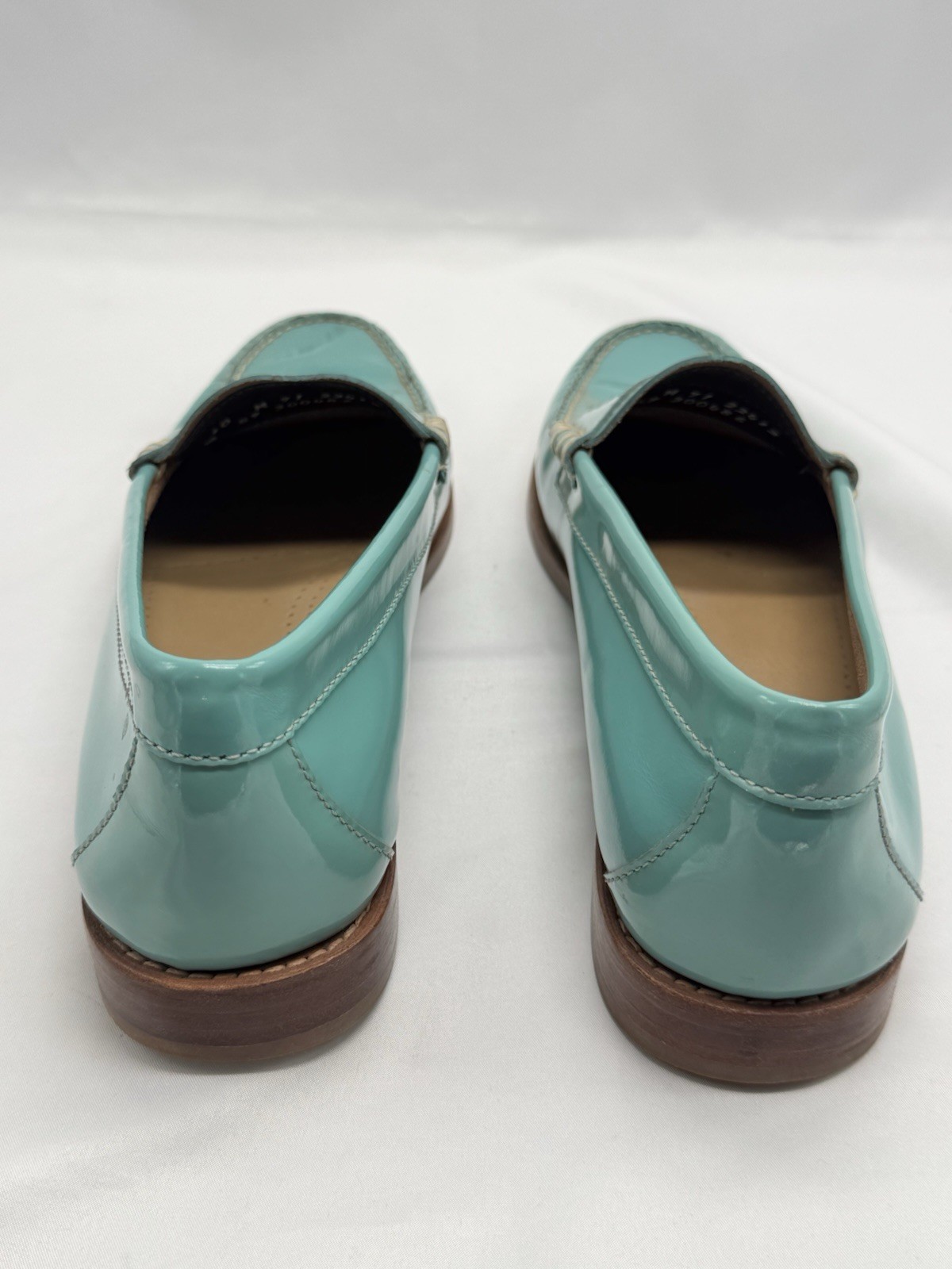 Weejuns GH Bass Penny Loafers Sz 10 Teal Old Money Casual Office Preppy Resort