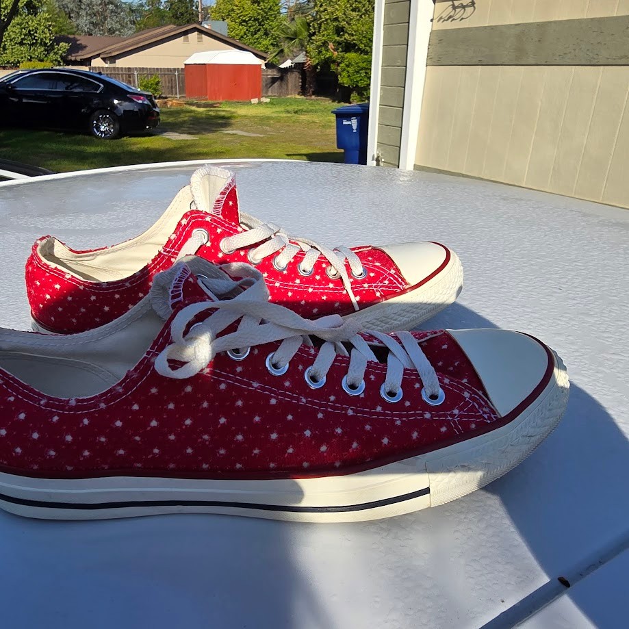 Converse Shoes Size M 10 W 12 Unisex CT All Star Ox 160517F Red Running Sneakers