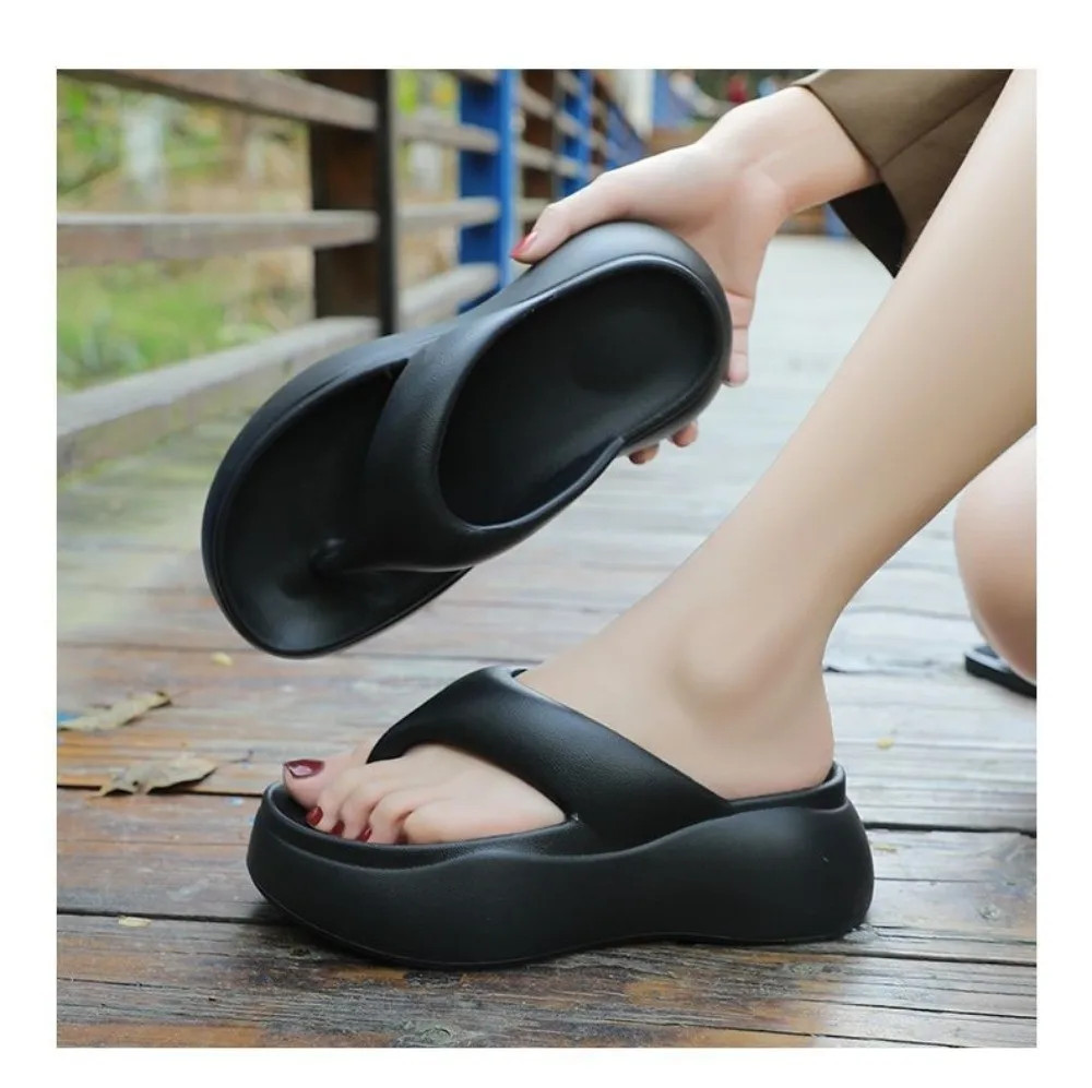 Height-increasing Platform Slippers Non-slip 5CM EVA Beach Sandals Lightweight S
