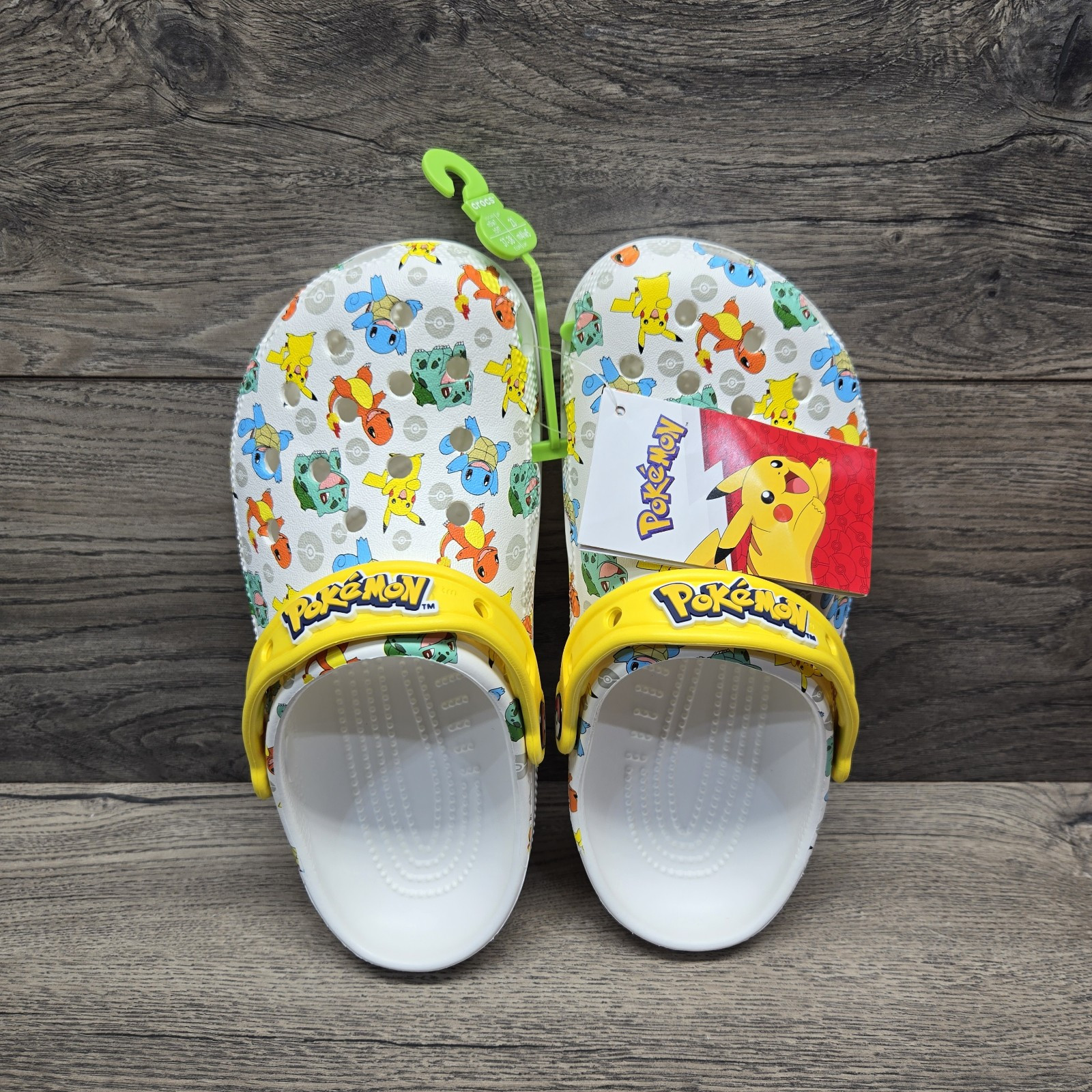 Crocs Unisex Adult Sizes Classic Pokemon 2 Clog 207765-94S New Pikachu Squirtle