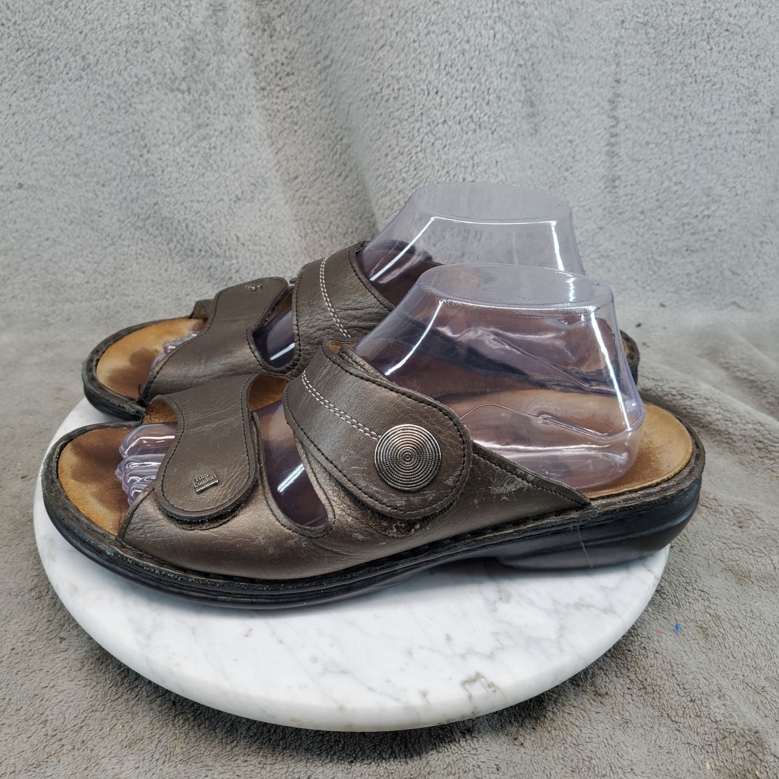 Finn Comfort Shoes Womens Size EU 41 US 10 Sansibar Brown Leather Sandals *Read*