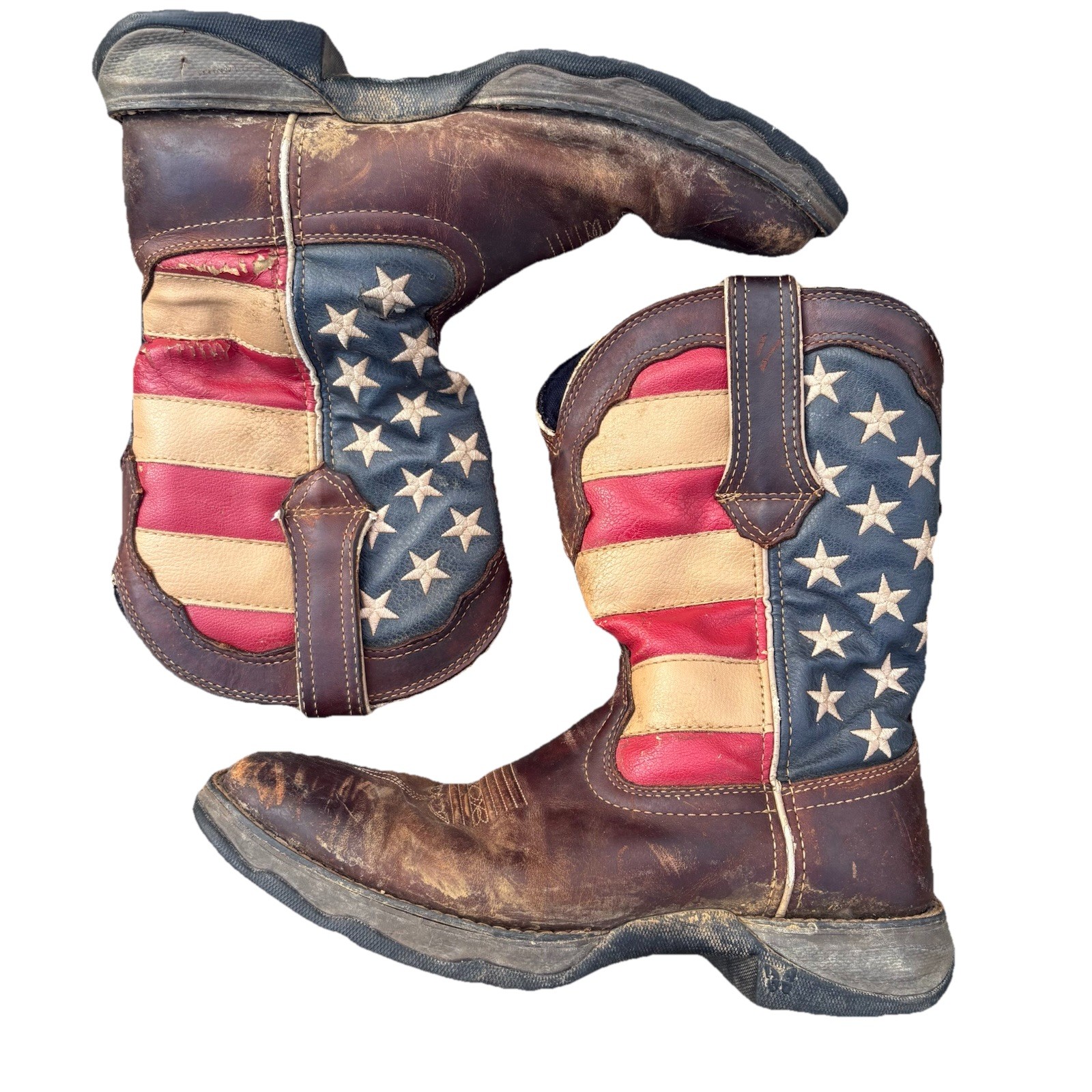 Durango Lady Rebel Cowgirl Boots American Flag Western Women’s 8.5 M RD4414 USA