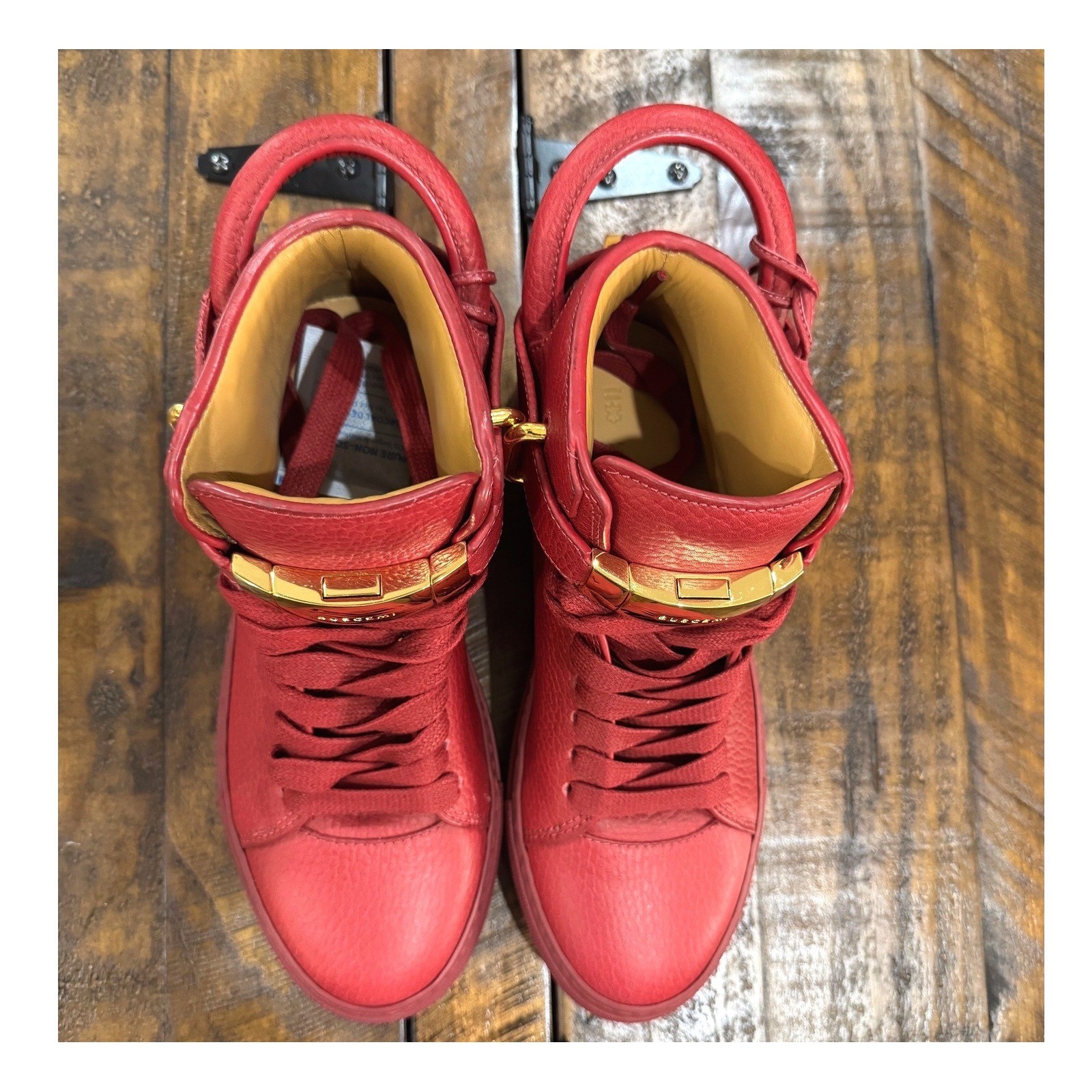 Buscemi 100MM High Top Luxury Leather Sneakers Women’s EU 36/US 5.5 w/Gold Key I