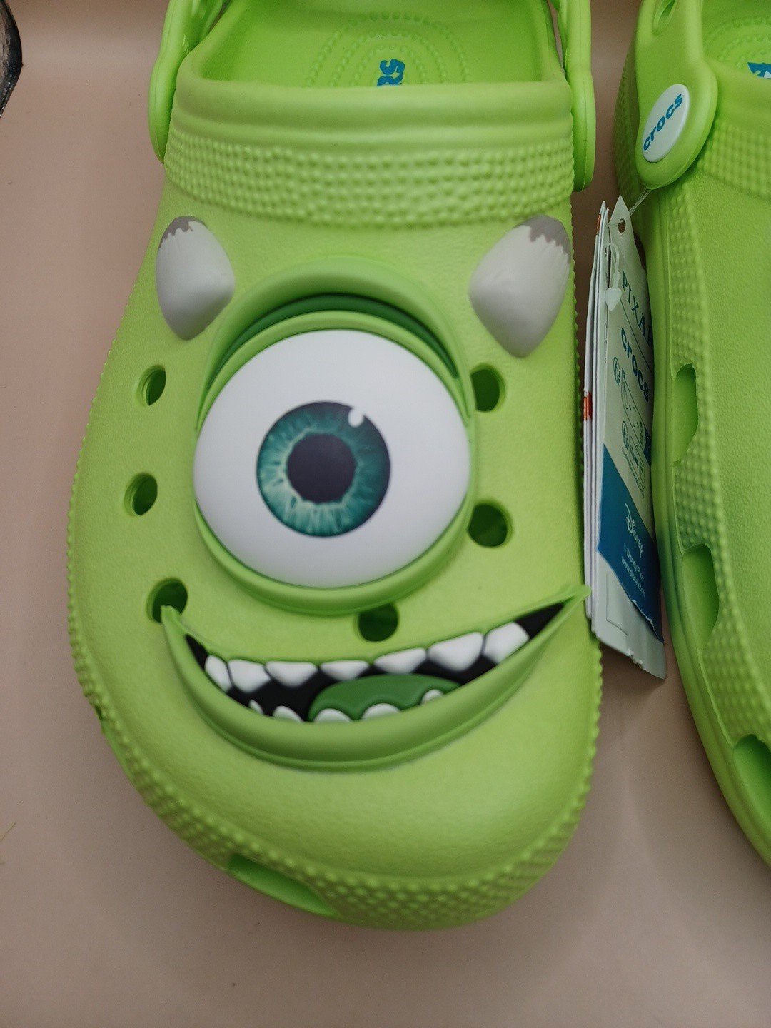 Crocs Monster Inc Mike Wazowski Classic Clog-Green Size Men 5 Women 7 US