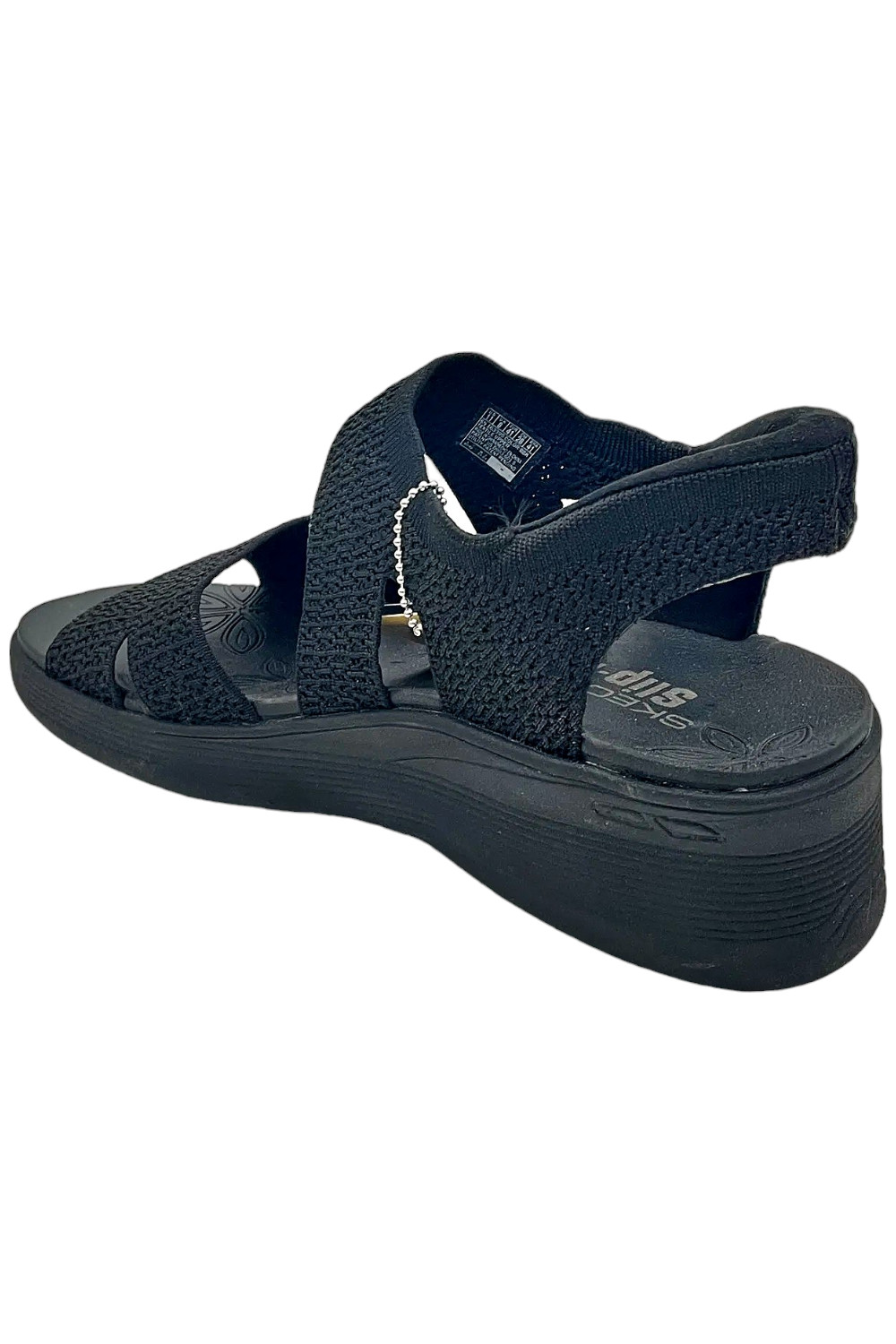 Skechers Women’s Slip ins Pier Lite Knit Wedges Adoration Black