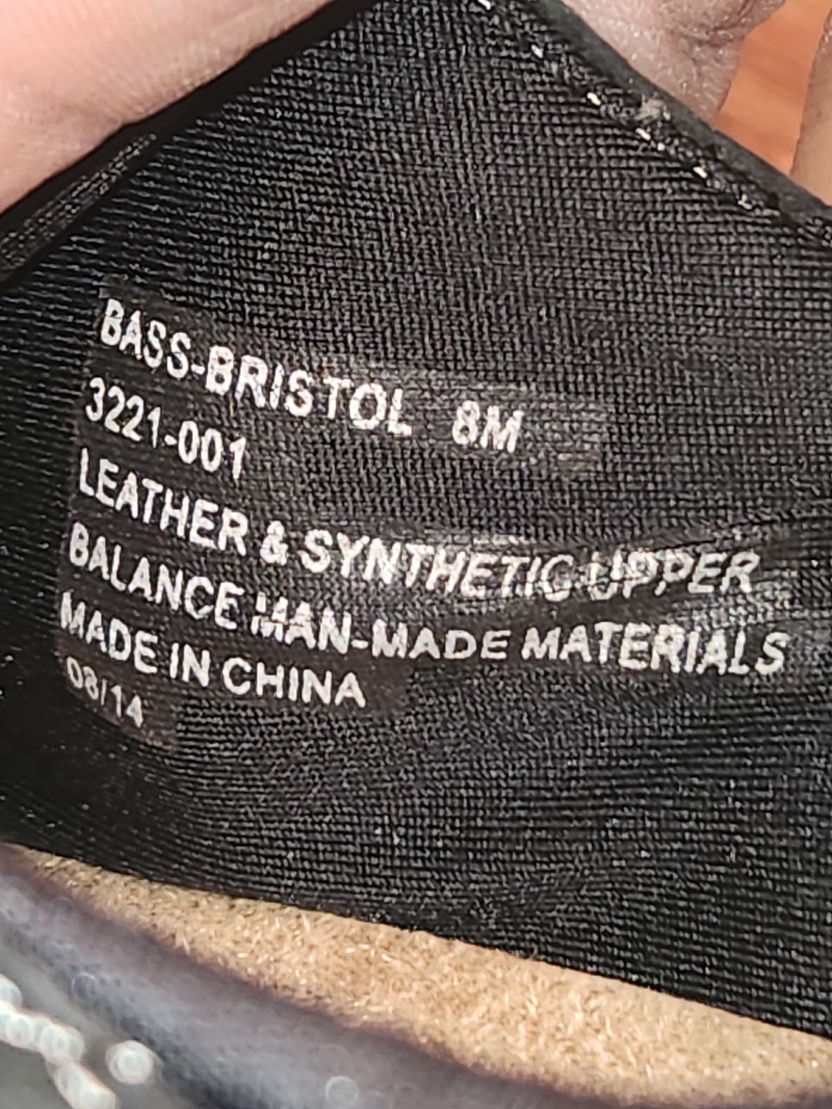 GH Bass & Comp «Bristol» Leather/Synthetic Upper Sneakers Black Women’s Sz 8 Med