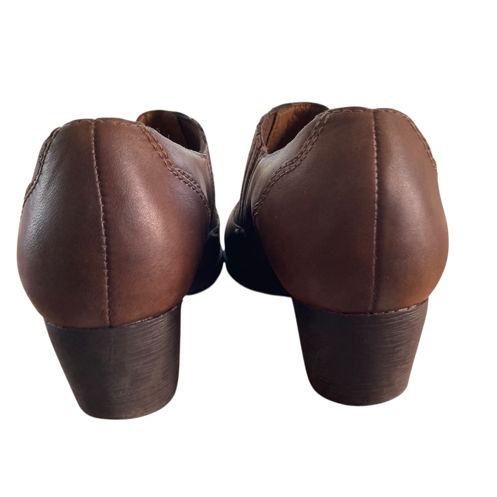 Nurture by Lamaze Brown Leather Ankle Cowgirl Boot Booties Shoes Size 6.5 M