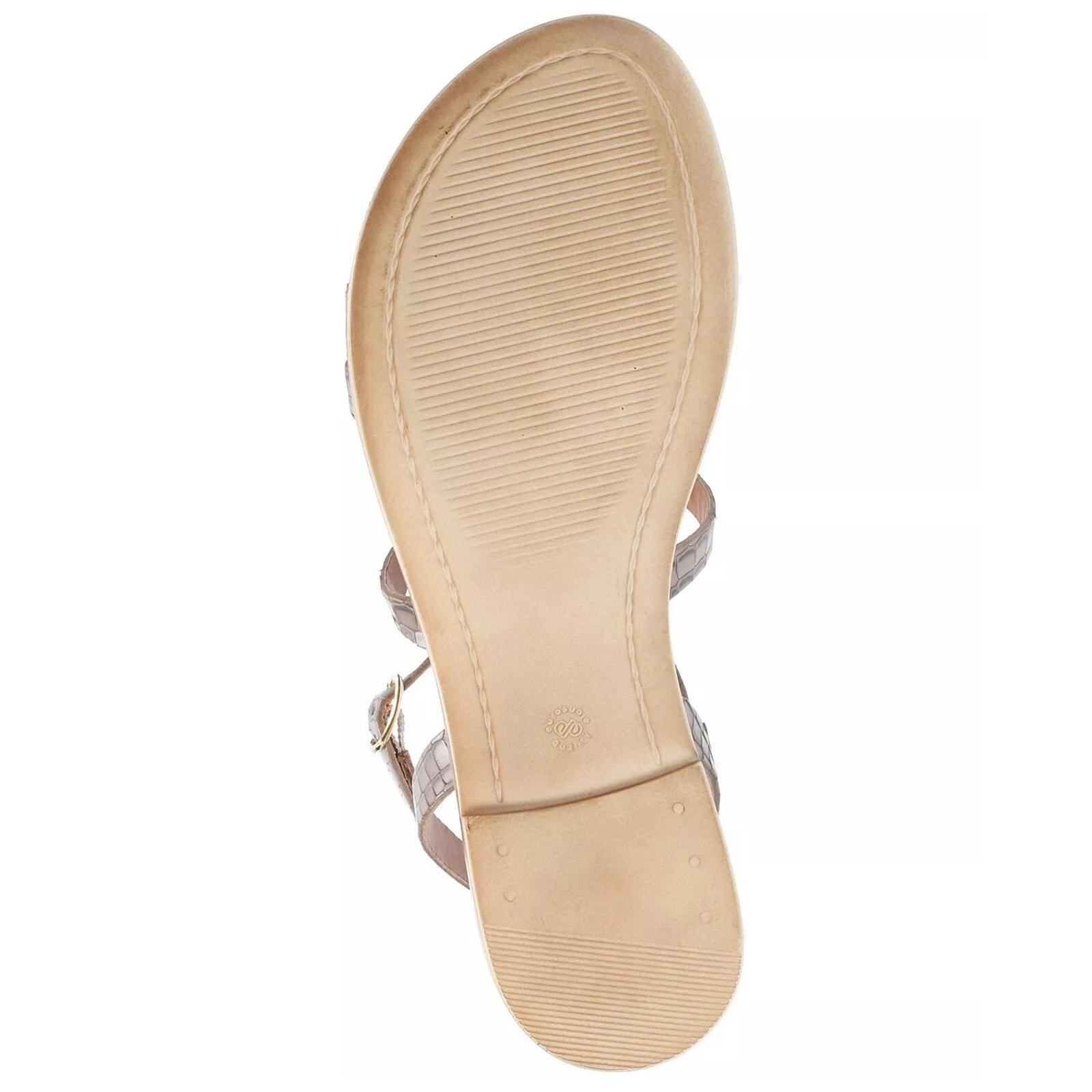 Bella Vita Women Slingback Ankle Strap Sandal Ira-Italy Size US 11M Grey Croco