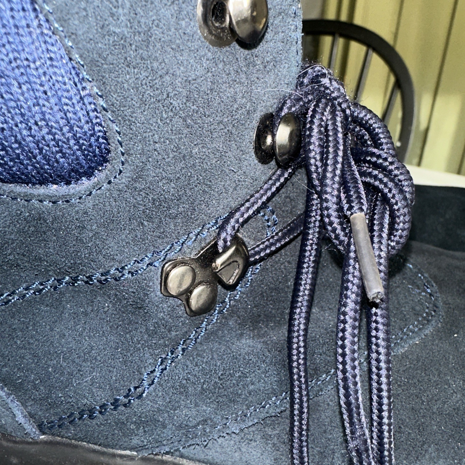 Wanderlust Blue Suede Ankle Hiking Snow Ladies Boots 8.5