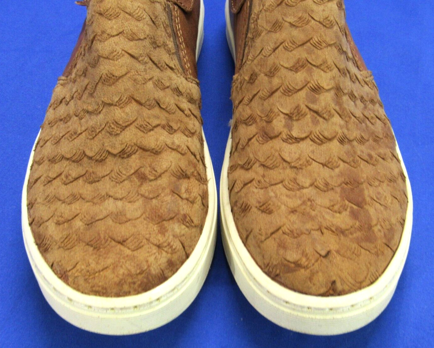 SOFFT Somers III BROWN Exotic Print Leather SLIP-ON Comfort Fashion Sneakers 6M