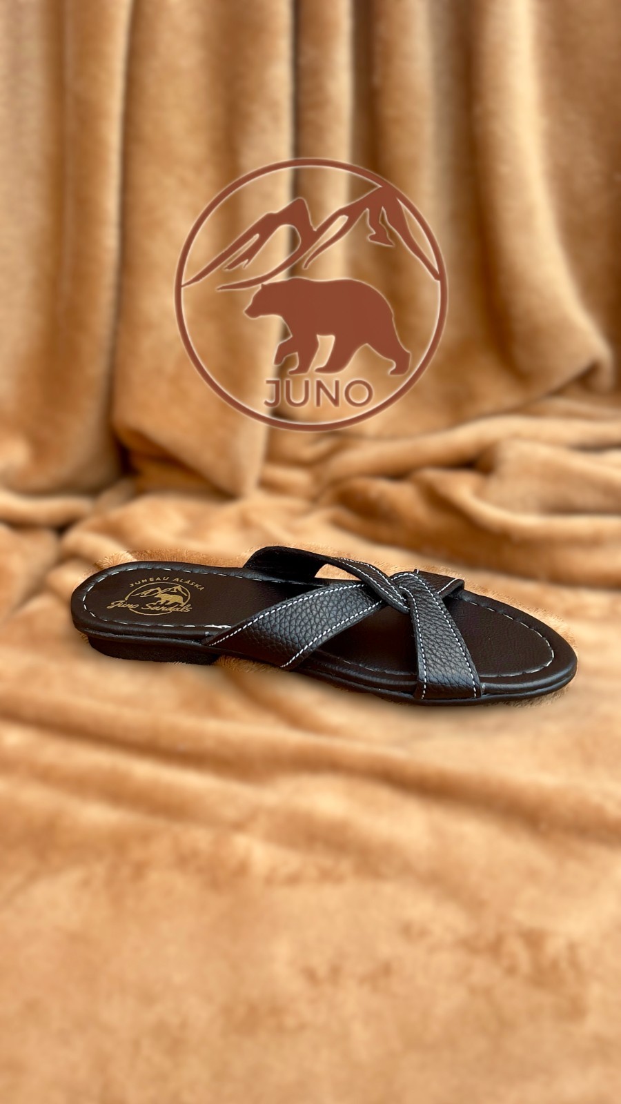 Women’s Sandals Slide Leather Handmade Stitched ( YAKOBI )