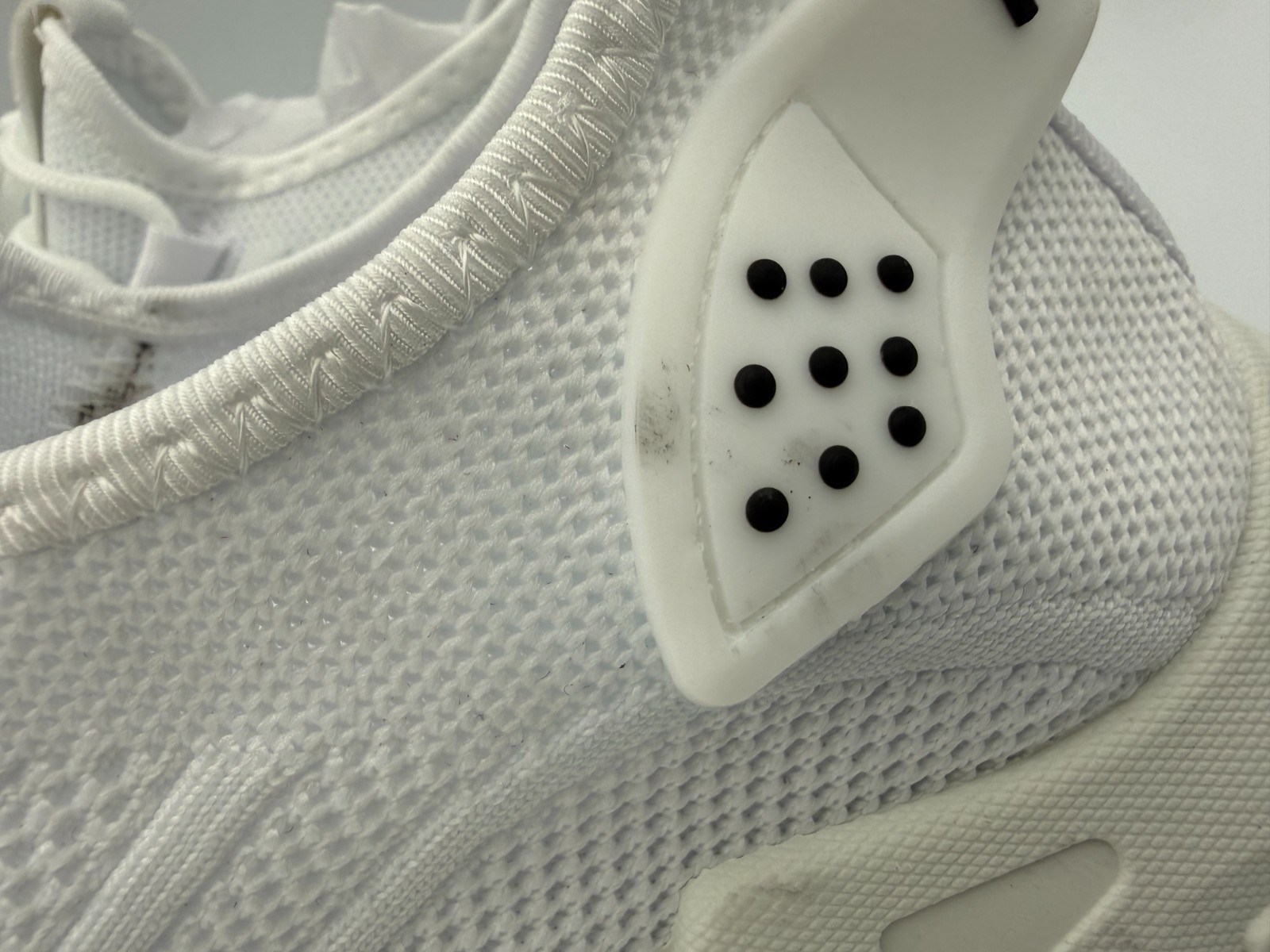 New Unbranded White Fashion Sneakers Womens Size 6.5 EU 37 Knit Athletic Shoes