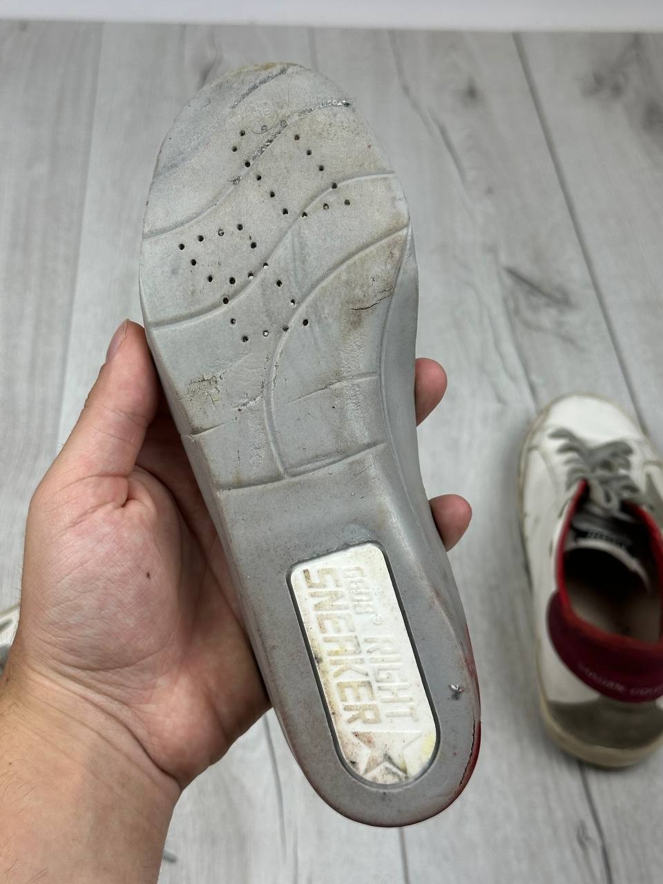 Golden Goose Deluxe Brand Women’s Superstar Sneakers White/Red Suede Size EU 37