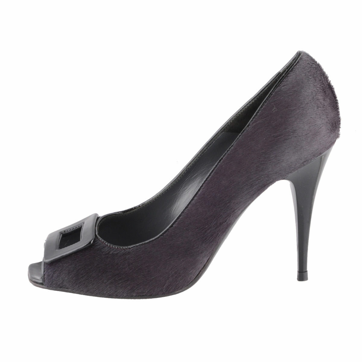 Gianfranco Ferre Women’s Black Pony Hair High Heel Pumps Shoes US 6 IT 36