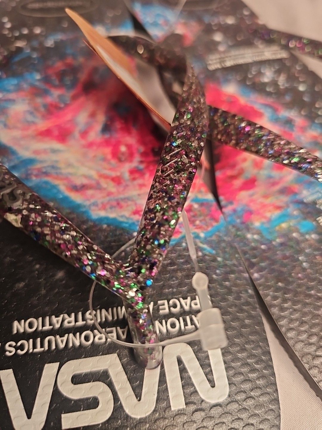 Havaianas NASA Print UNISEX Flip Flops-Sz 9/10, EUR 41/42 SUPERNOVA NEW w/tags