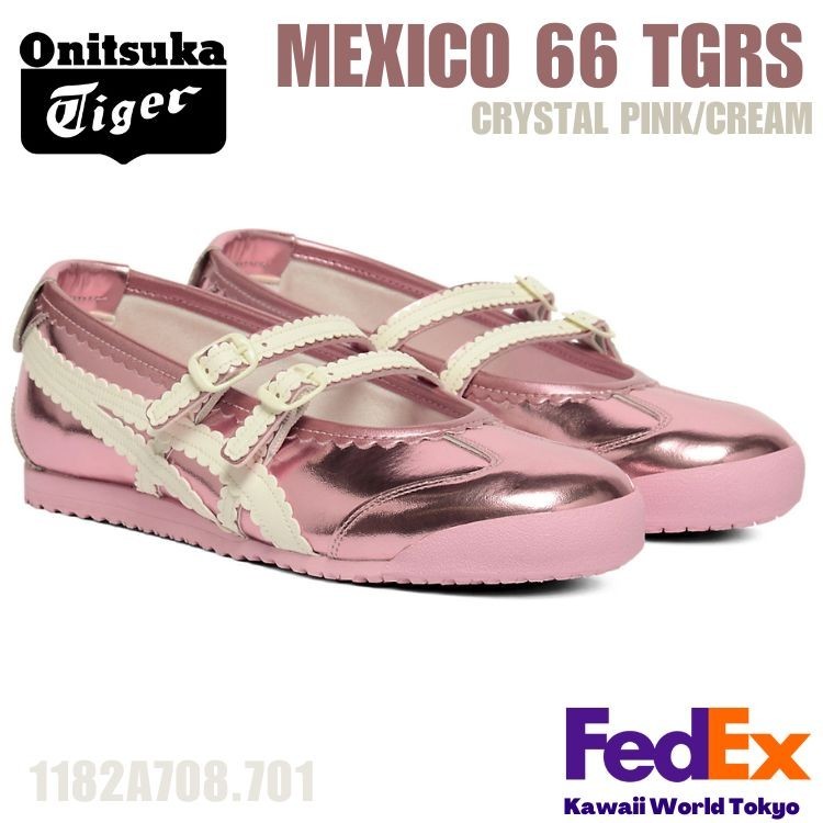Onitsuka Tiger MEXICO 66 TGRS CRYSTAL PINK/CREAM 1182A708 701 Women’s NEW!