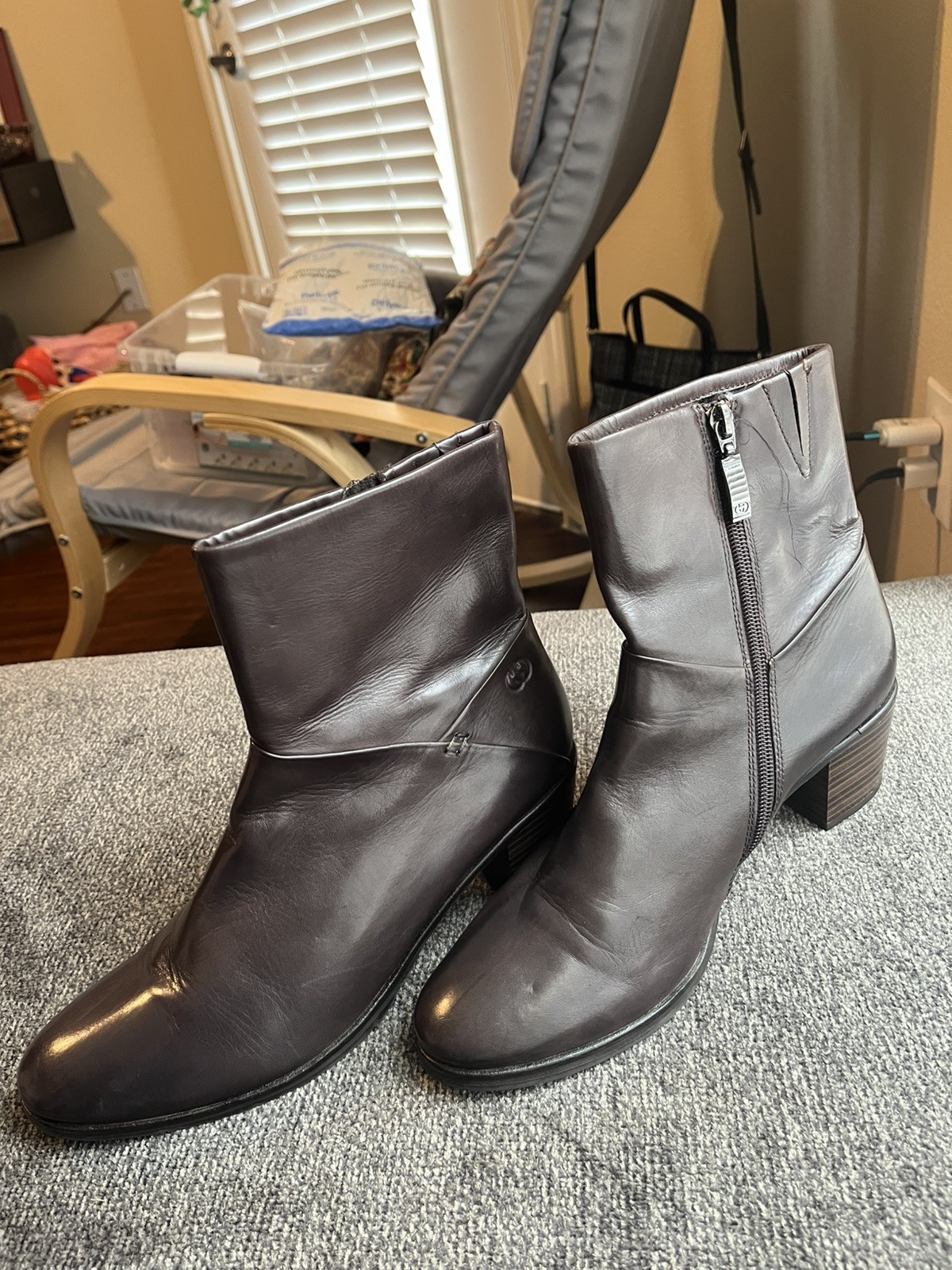 Gerry Weber Brown Leather Boots Sz 41