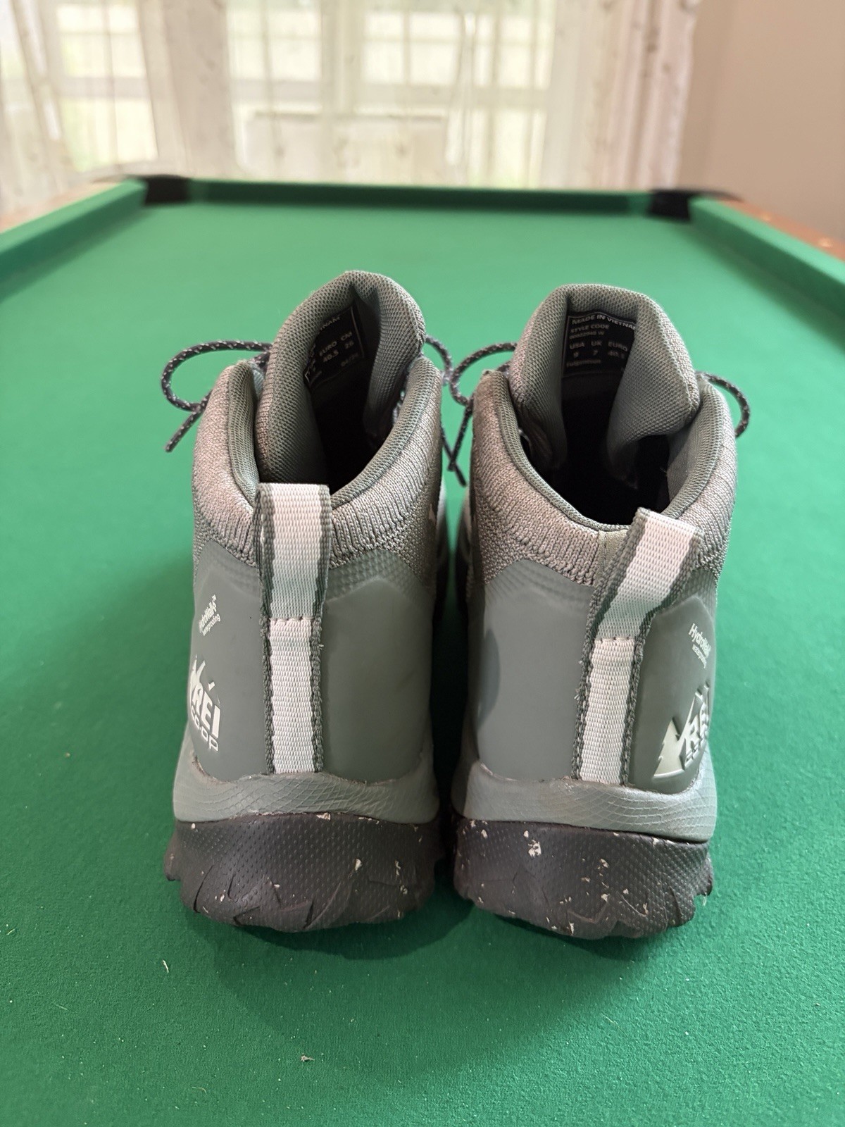 REI Co-Op Flash Hiking Boots Women Size 9 Green Outdoors Hiking Waterproof