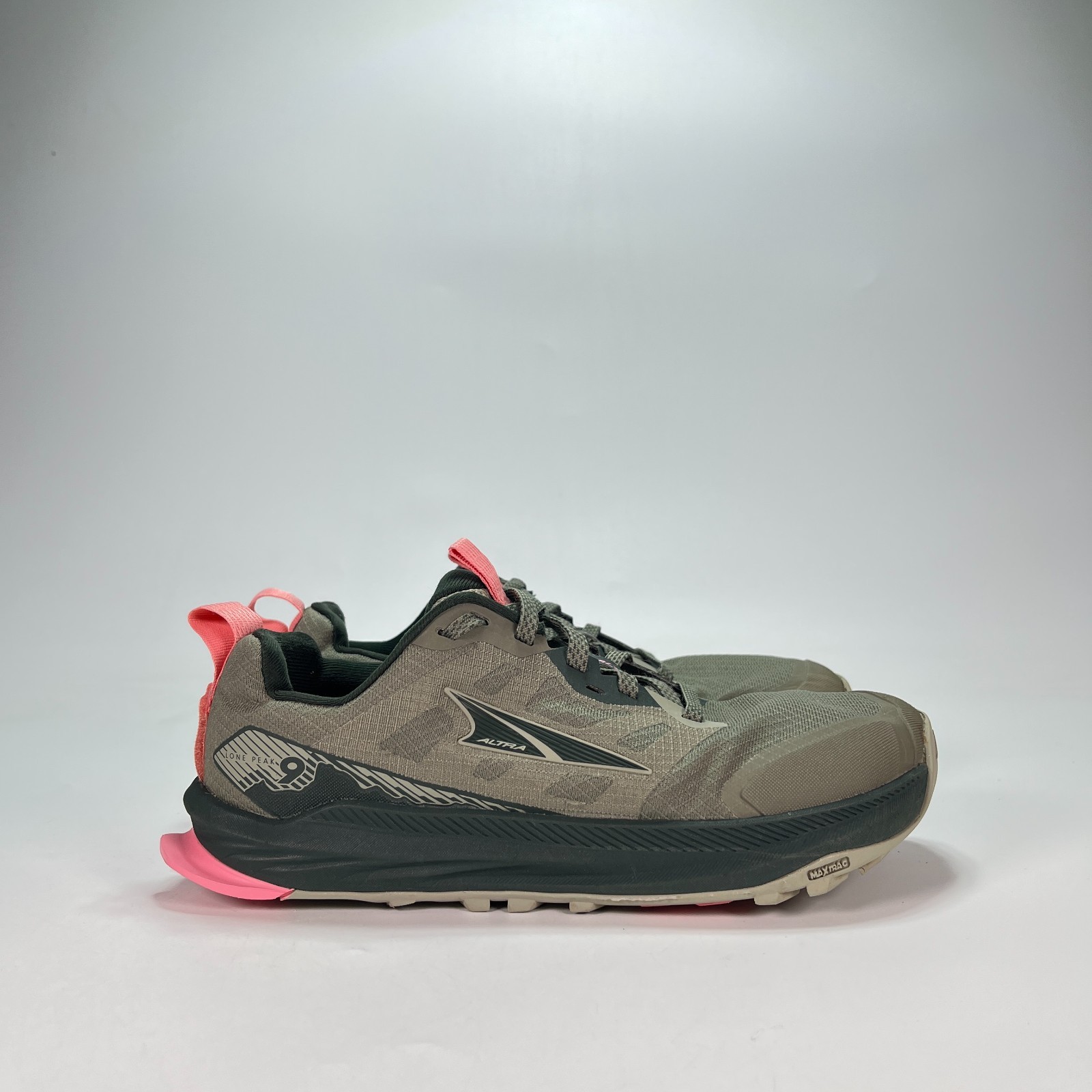 Altra Lone Peak 9 Dusty Olive Trail Running Shoes AL0A85PR315 Women’s Size 6.5
