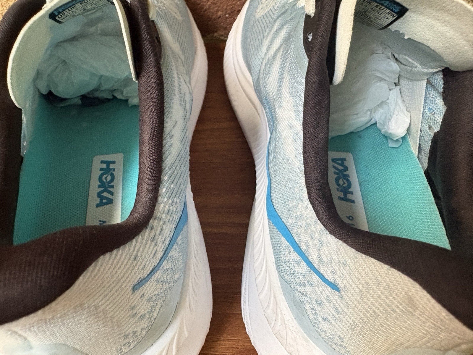 Hoka One One Mach 6 Womens Size 10B Running Shoes Tundra Blue 1147810 TNDR